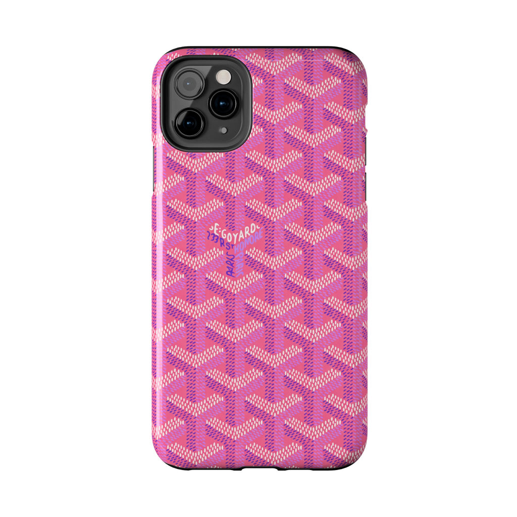 Pink Goyard Phone Case