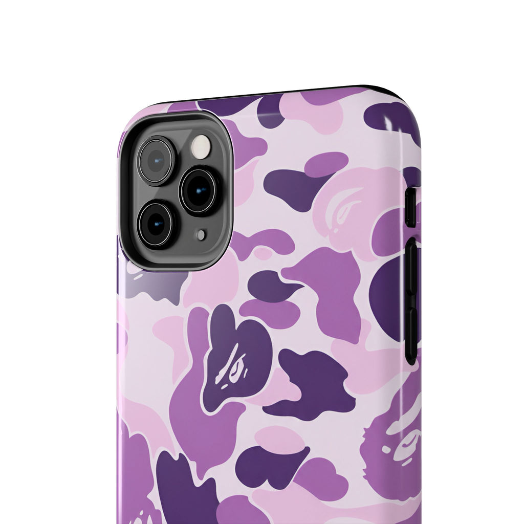 Purple Bape Print Phone Case