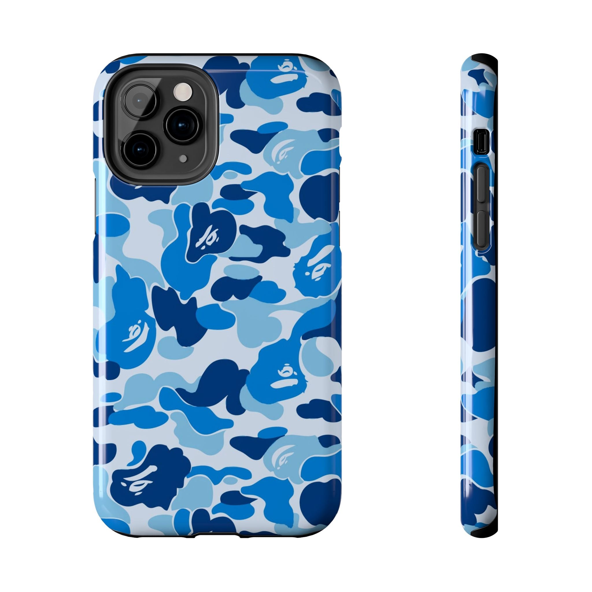 Blue Bape Print Phone Case