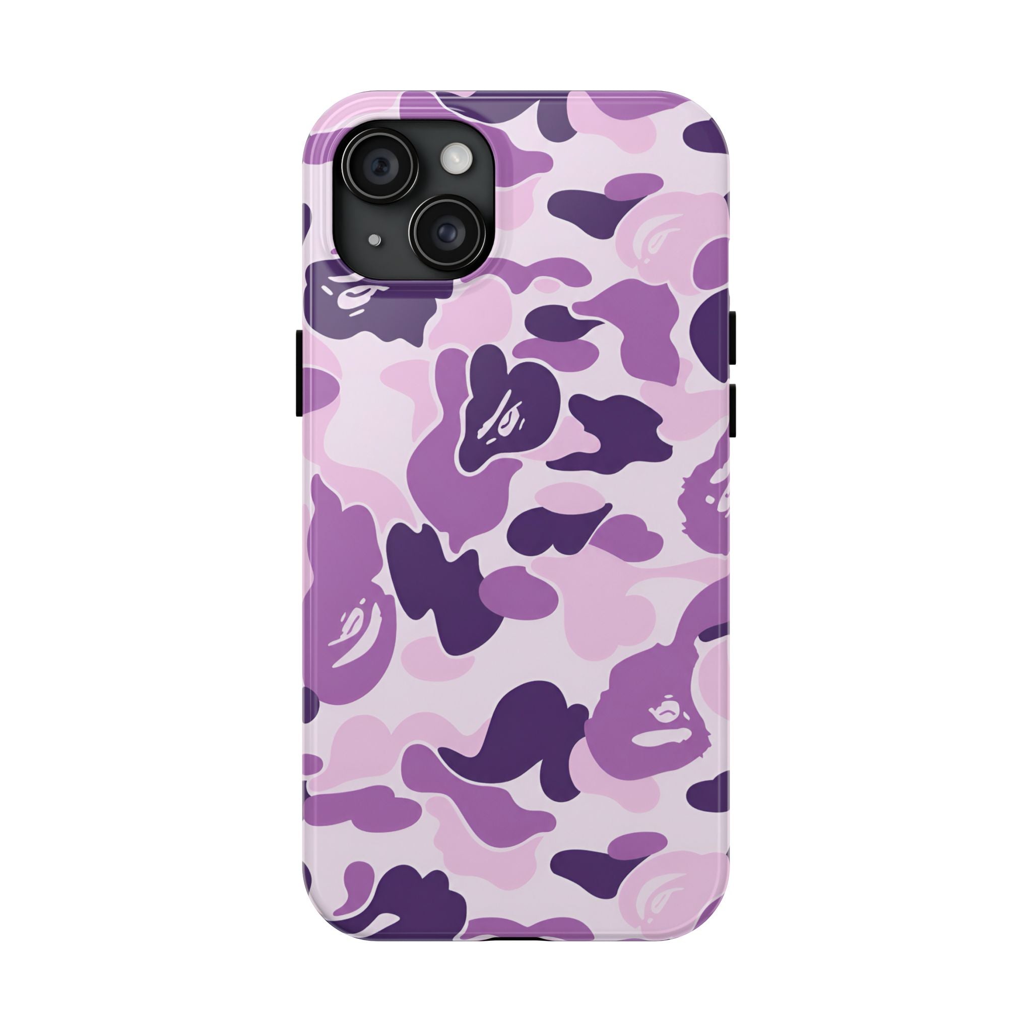 Purple Bape Print Phone Case