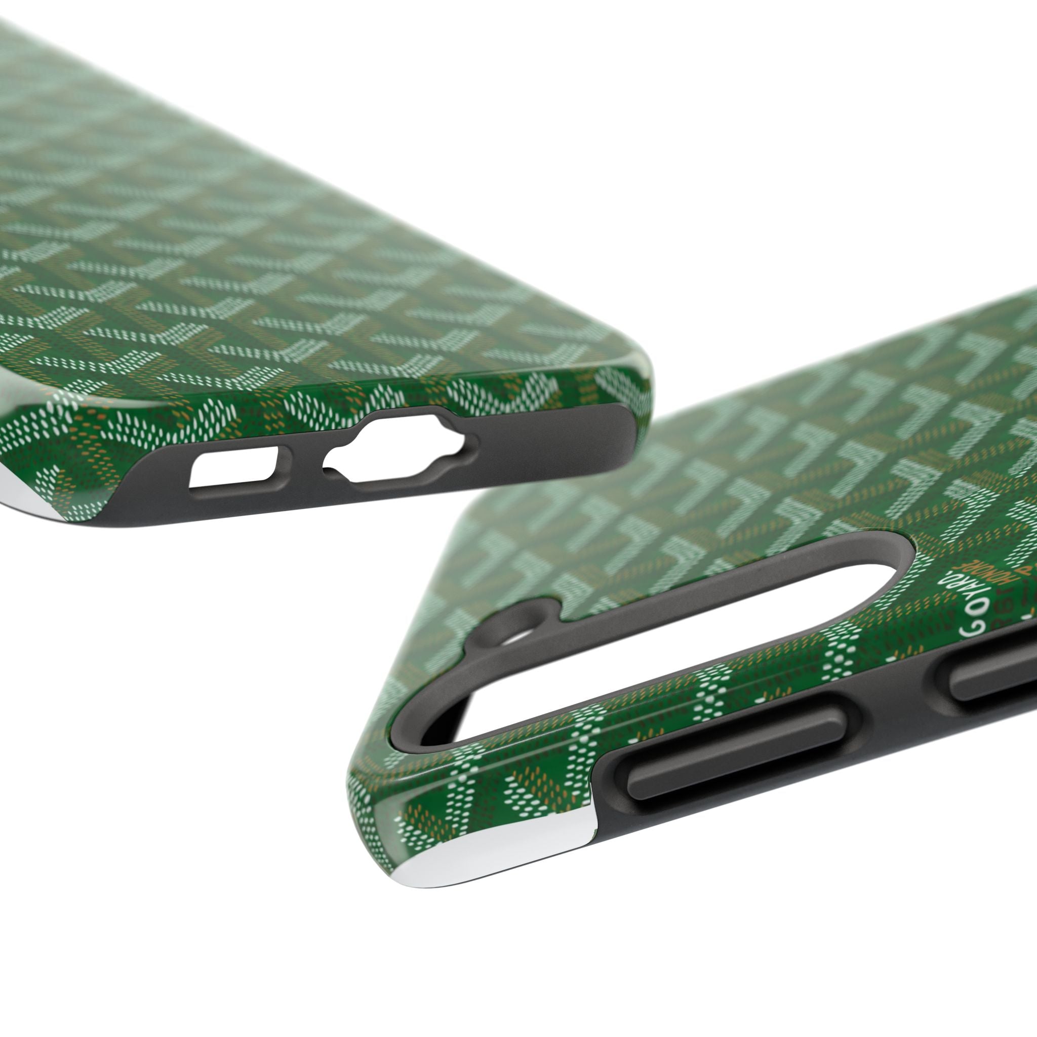 Green Goyard Phone Case