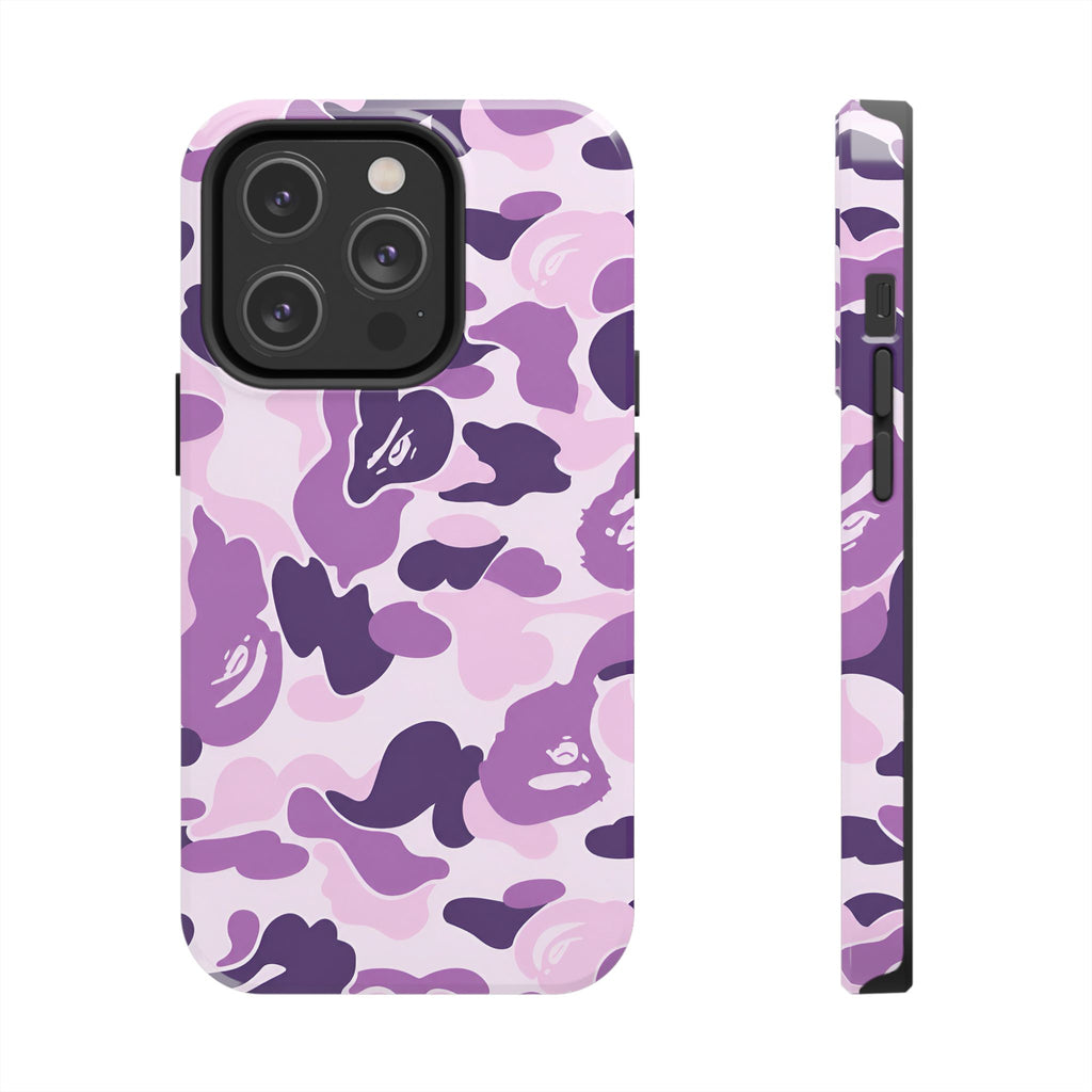 Purple Bape Print Phone Case