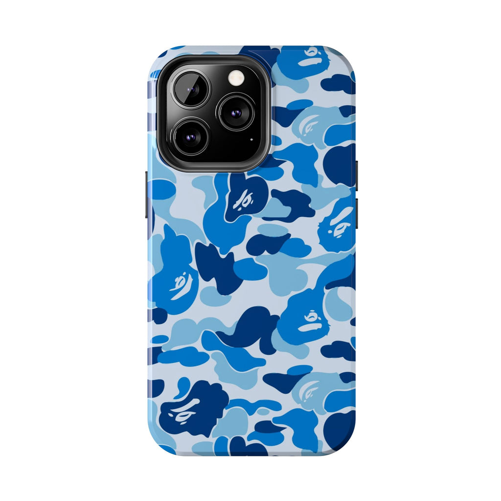 Blue Bape Print Phone Case
