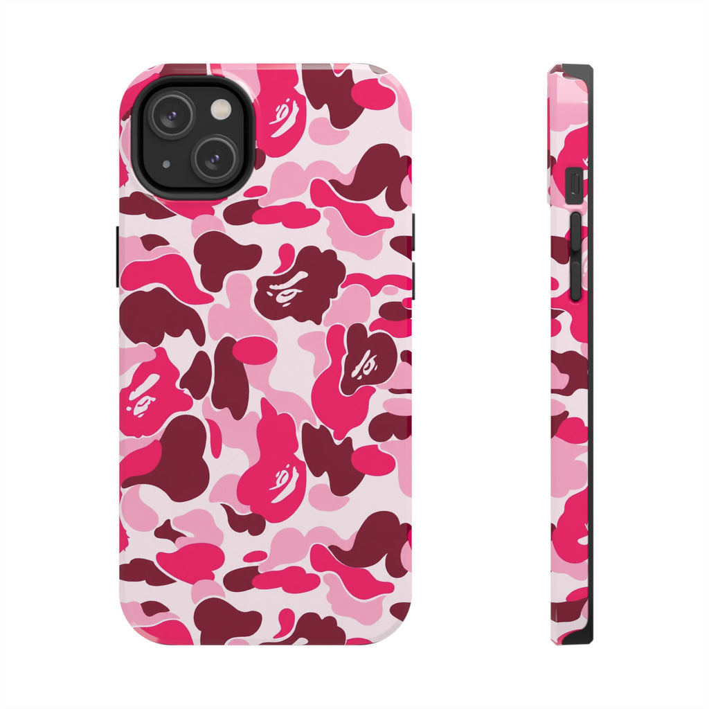 Pink Bape Print Phone Case