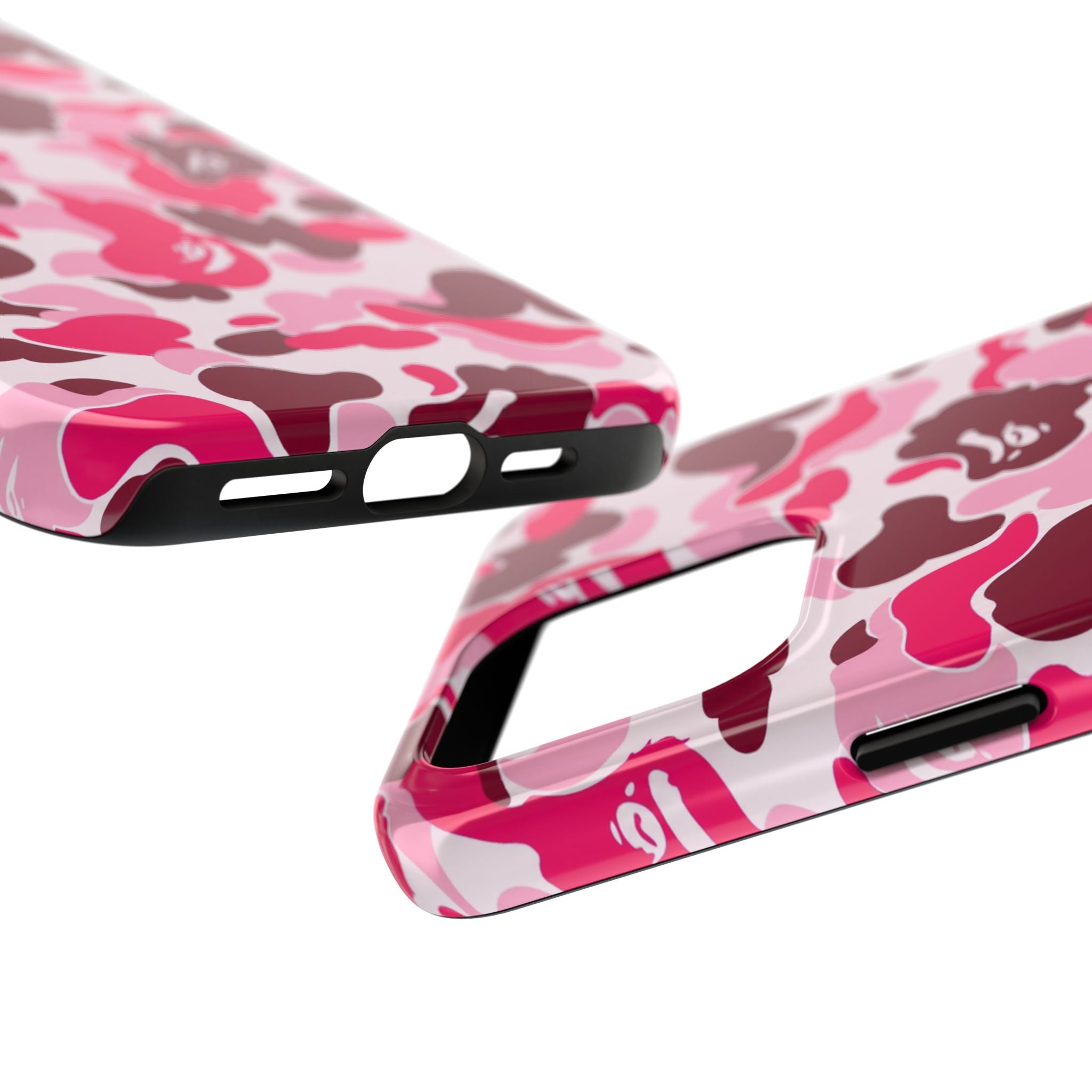 Pink Bape Print Phone Case