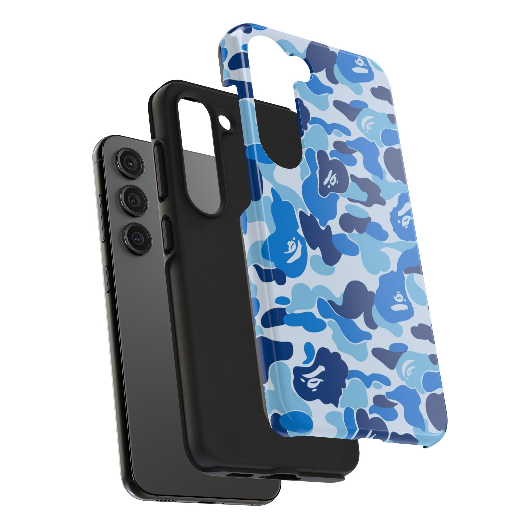 Blue Bape Print Phone Case