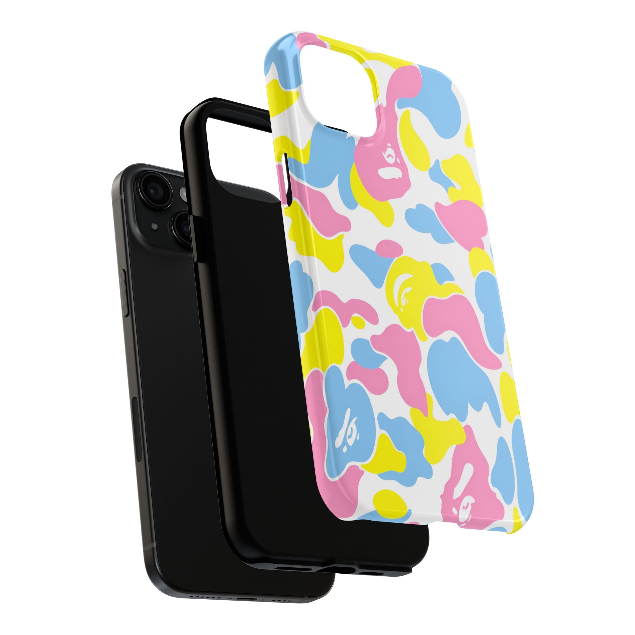 Multicolor Bape Print Phone Case
