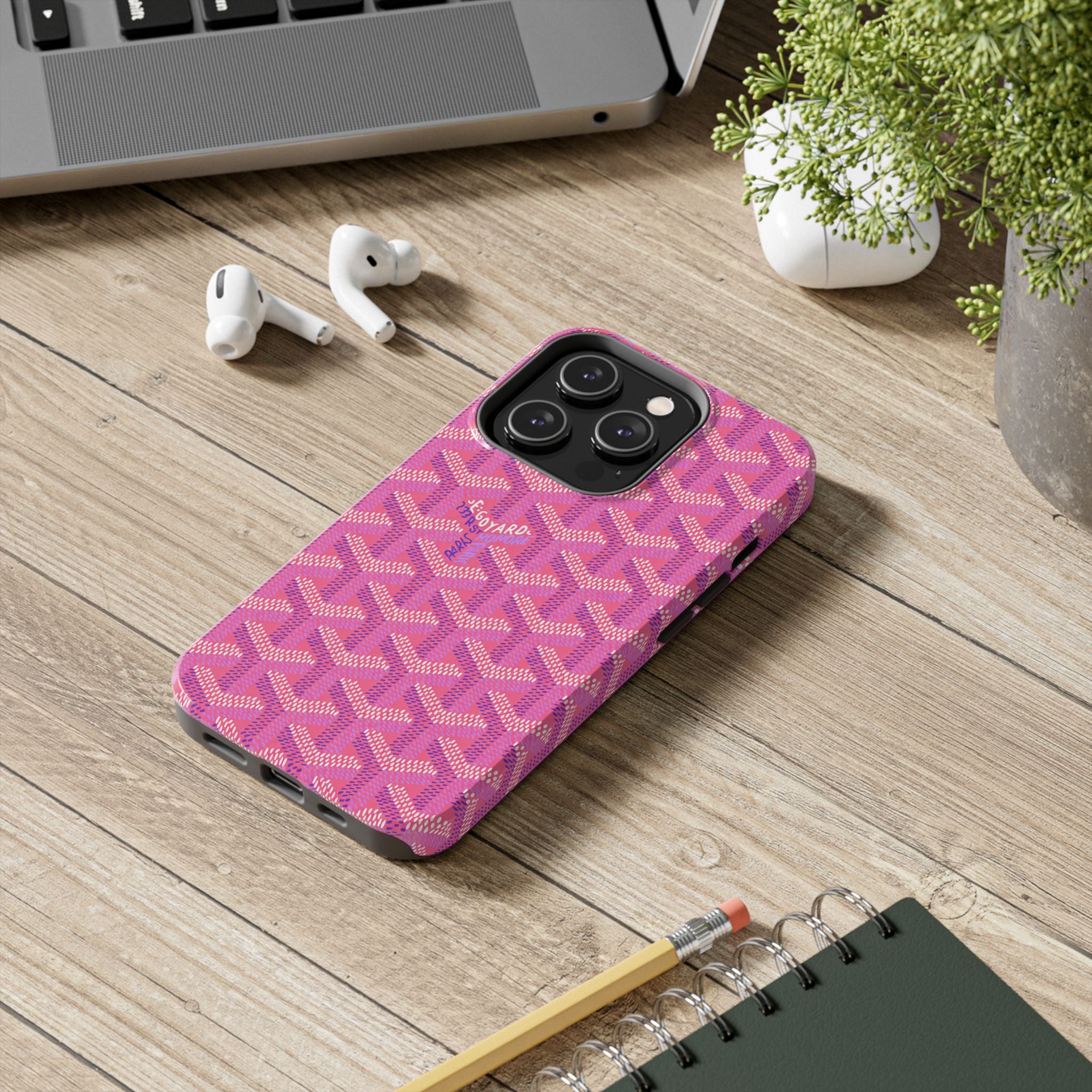 Pink Goyard Phone Case
