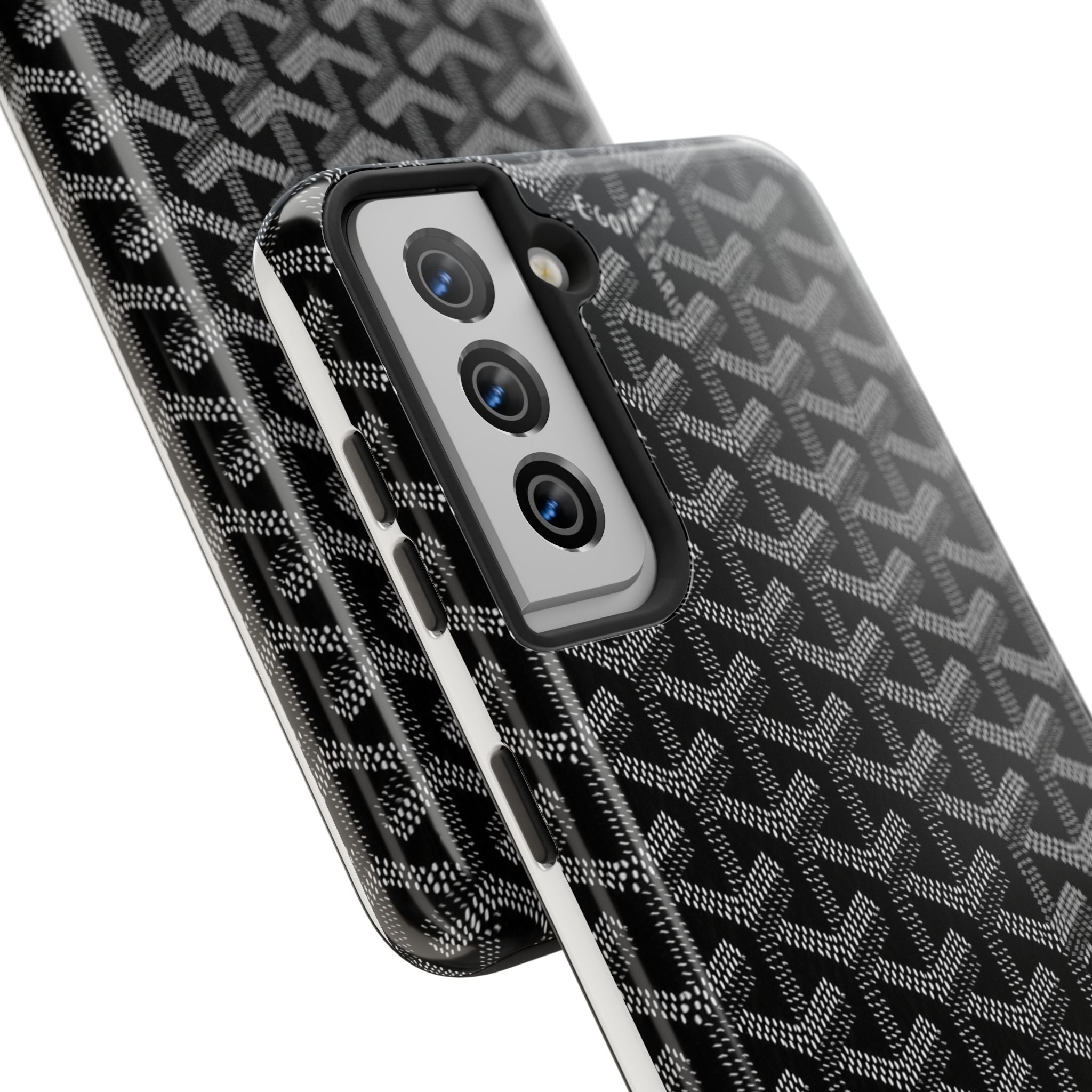 Black Goyard Phone Case
