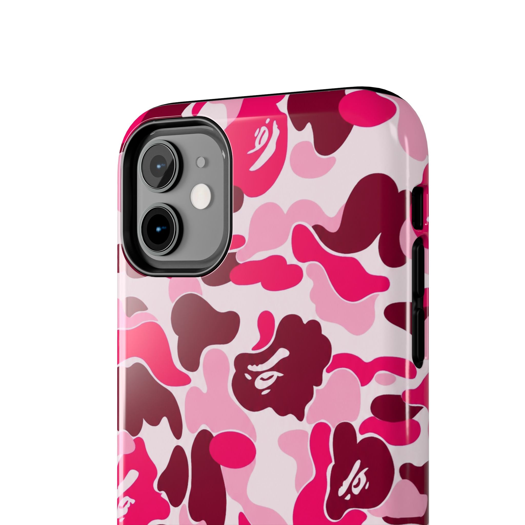 Pink Bape Print Phone Case