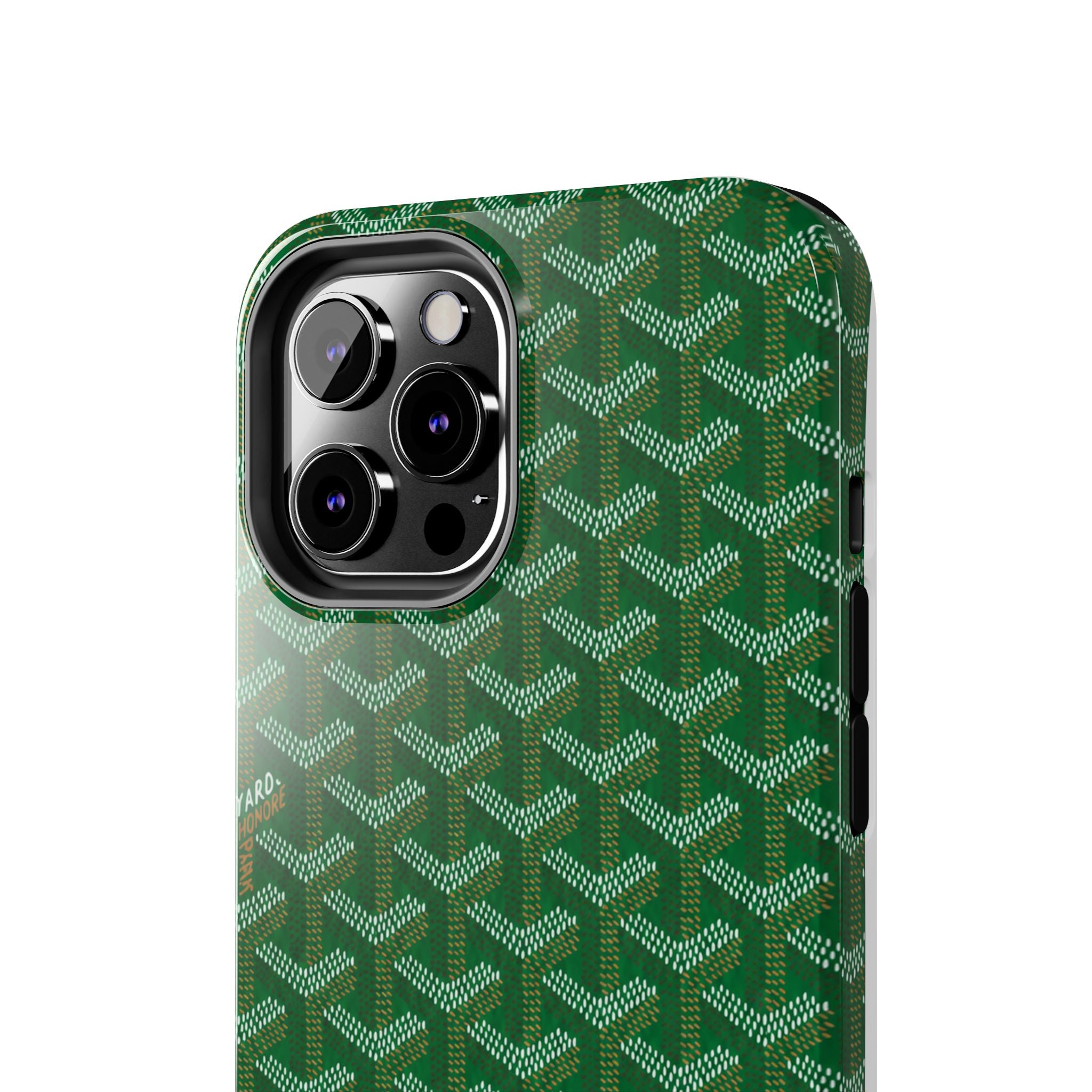 Green Goyard Phone Case