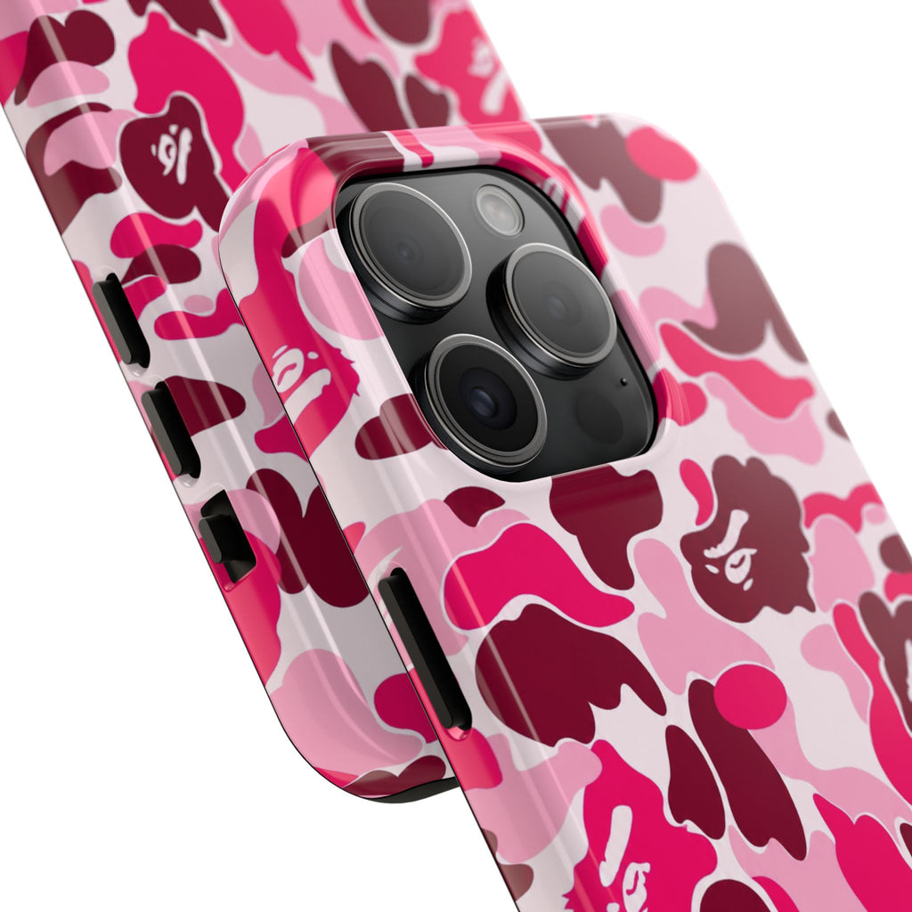 Pink Bape Print Phone Case