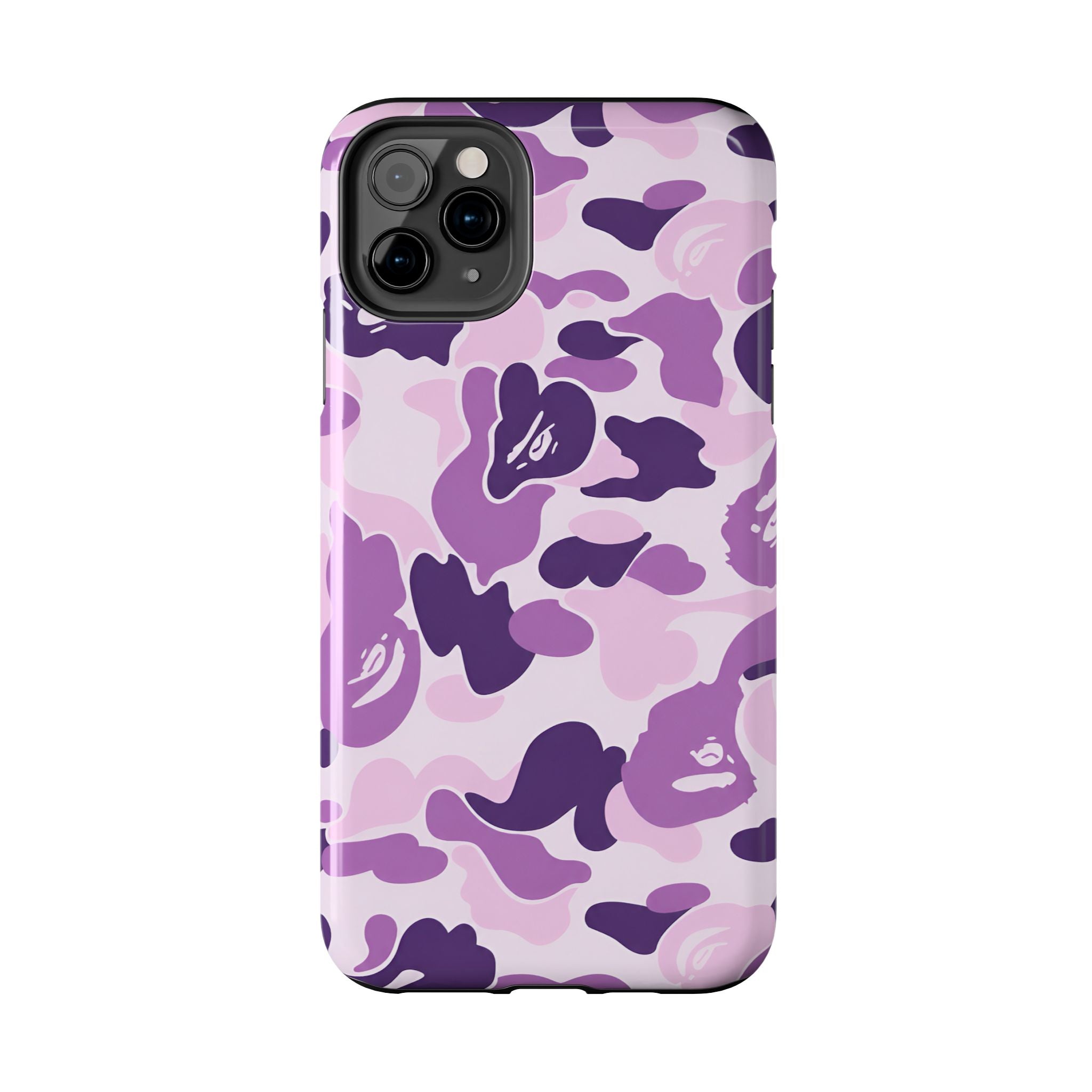 Purple Bape Print Phone Case