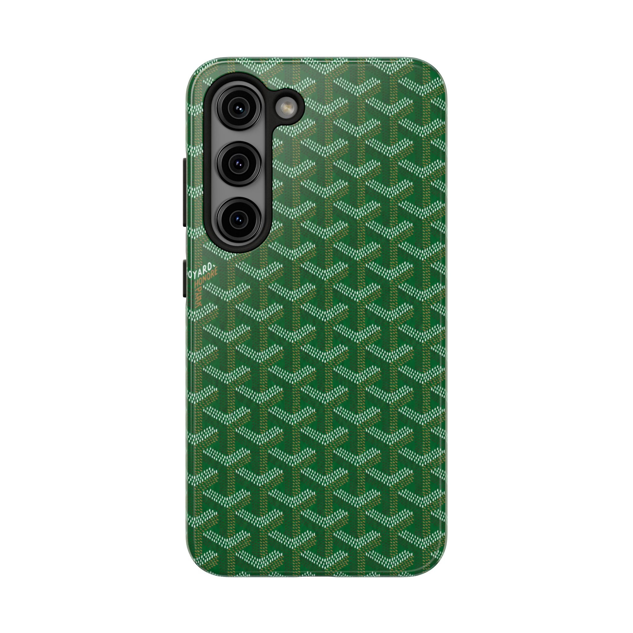 Green Goyard Phone Case