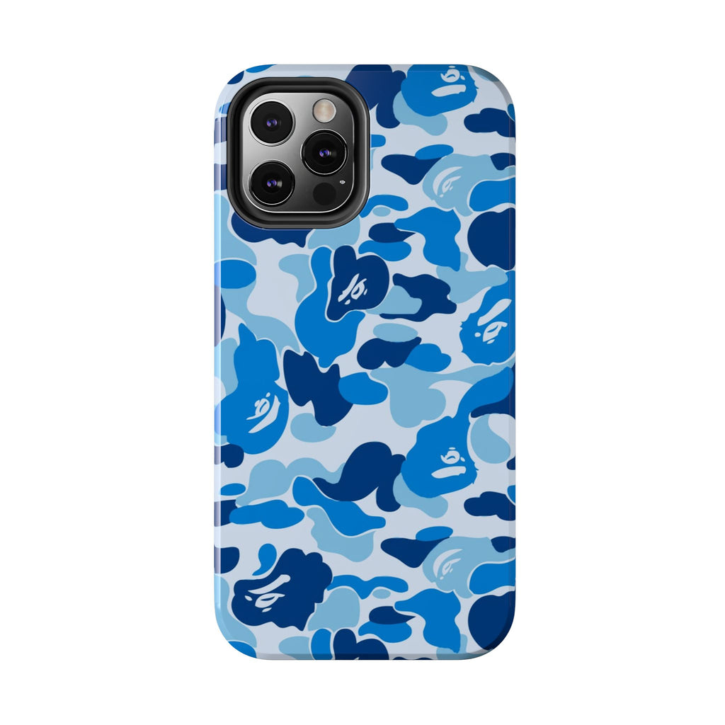 Blue Bape Print Phone Case