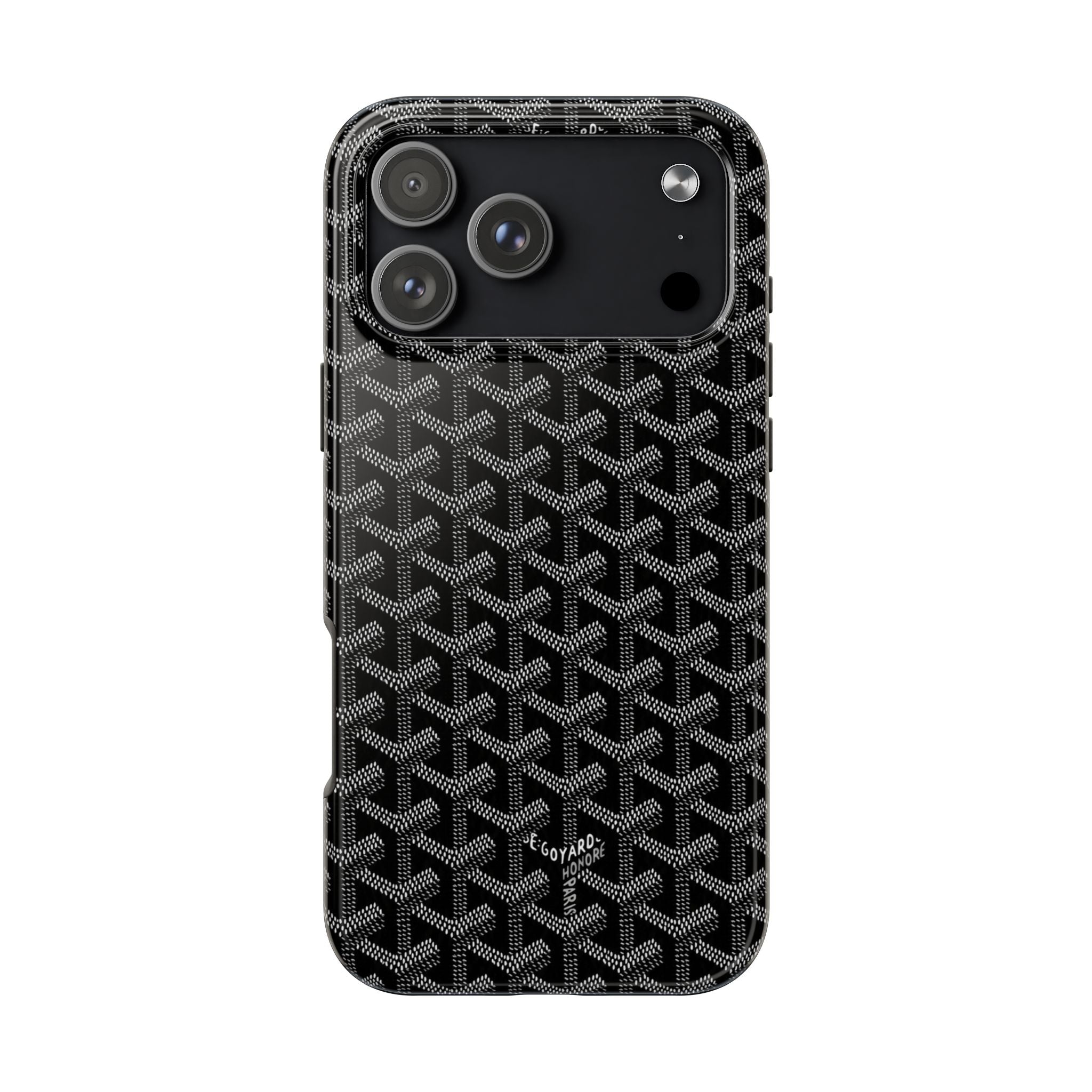 Black Goyard Phone Case