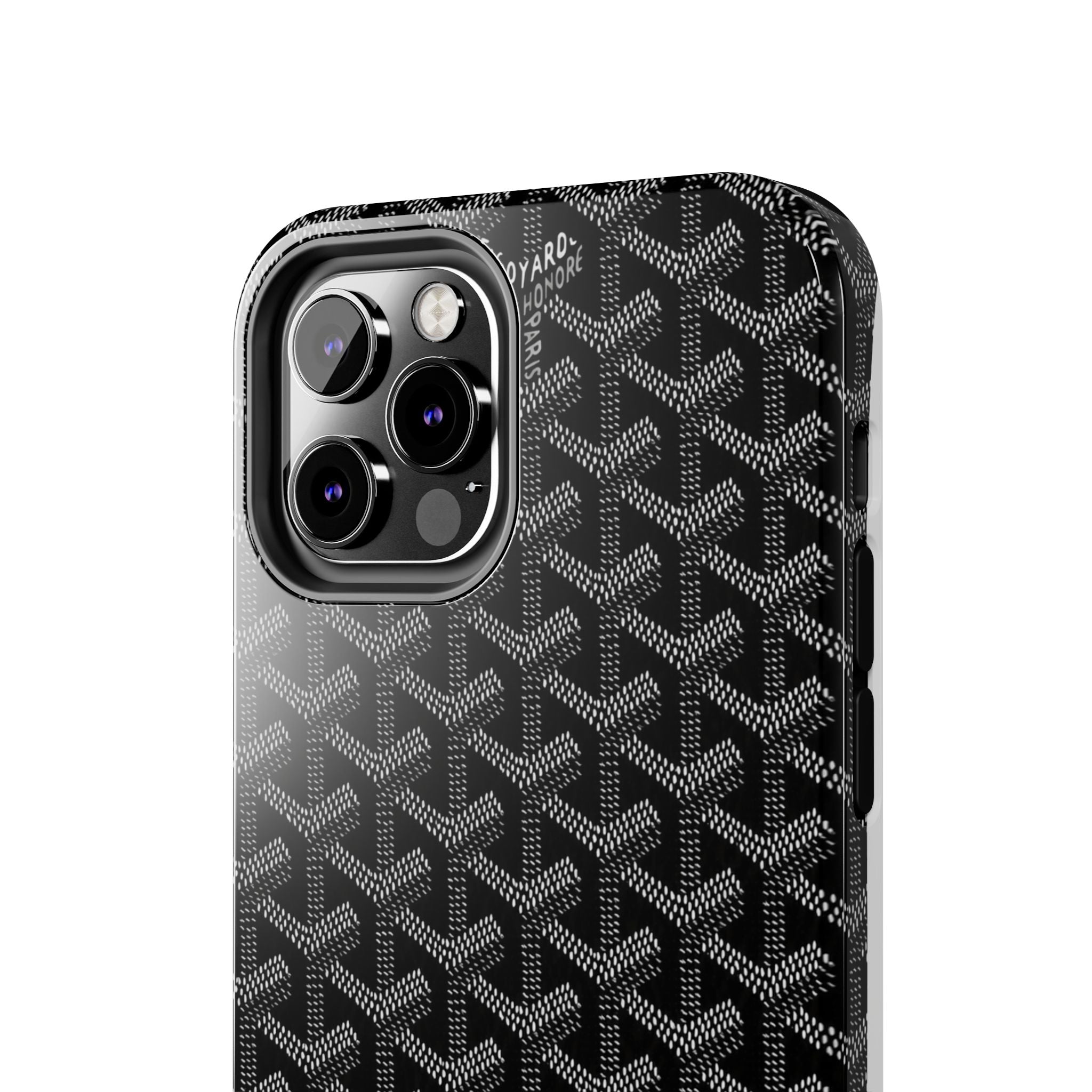 Black Goyard Phone Case