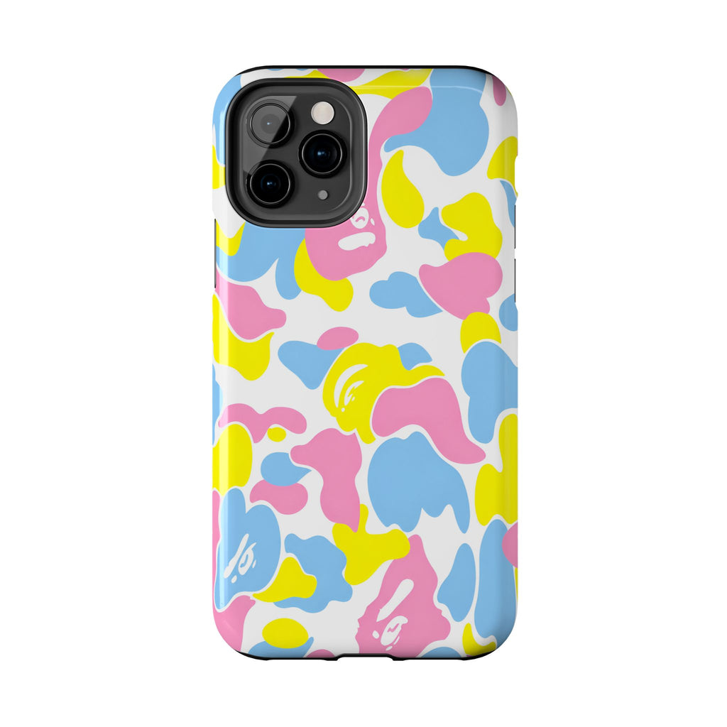 Multicolor Bape Print Phone Case