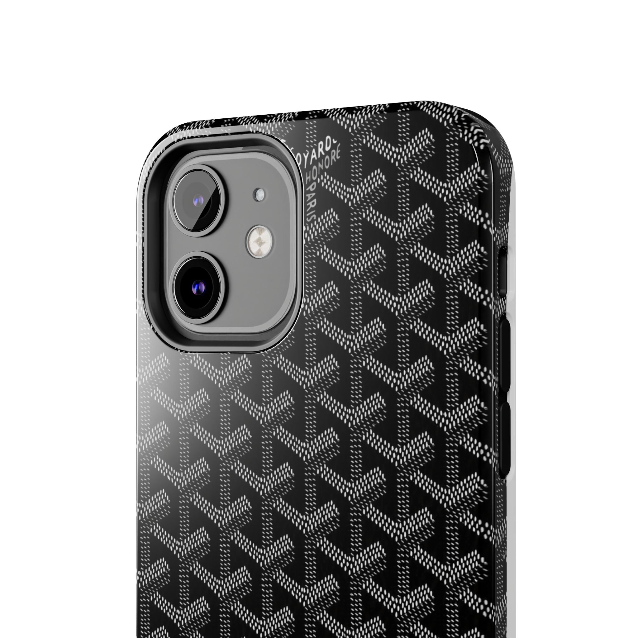 Black Goyard Phone Case