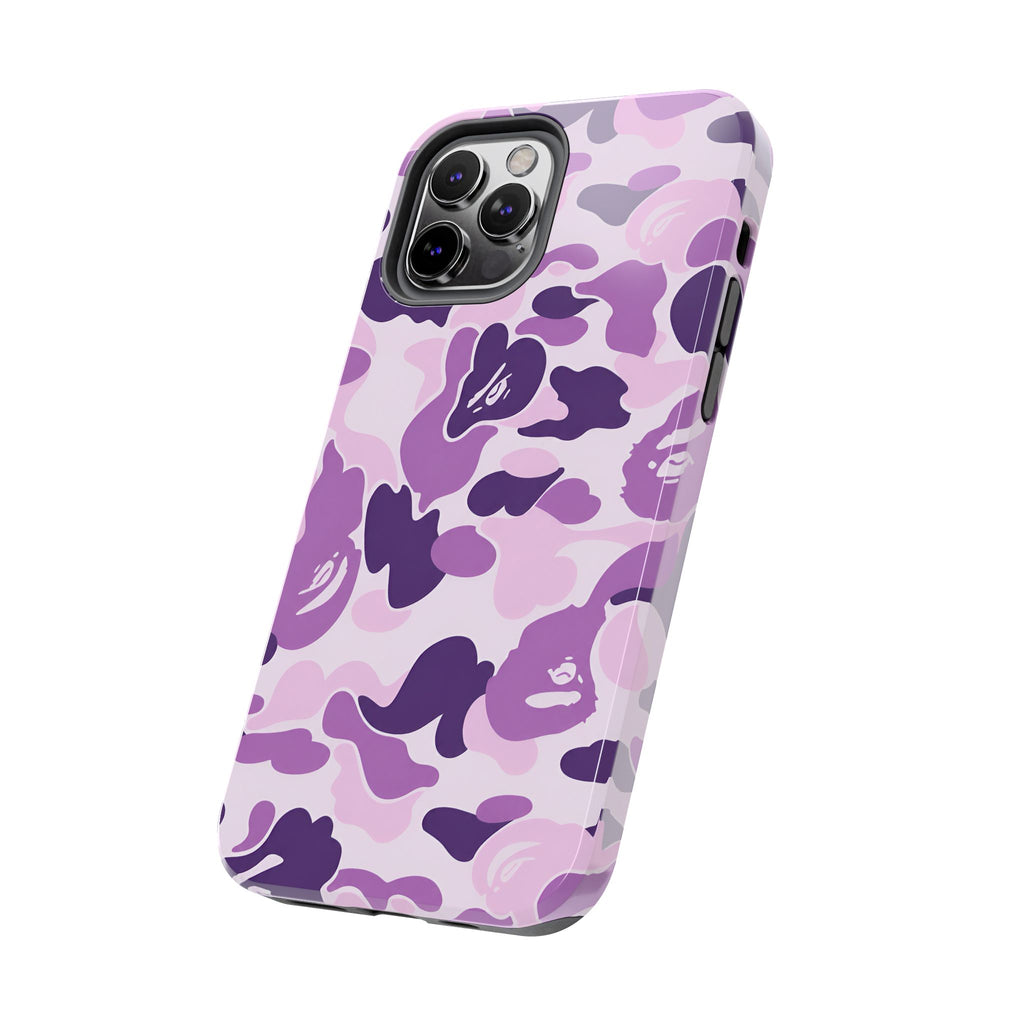 Purple Bape Print Phone Case