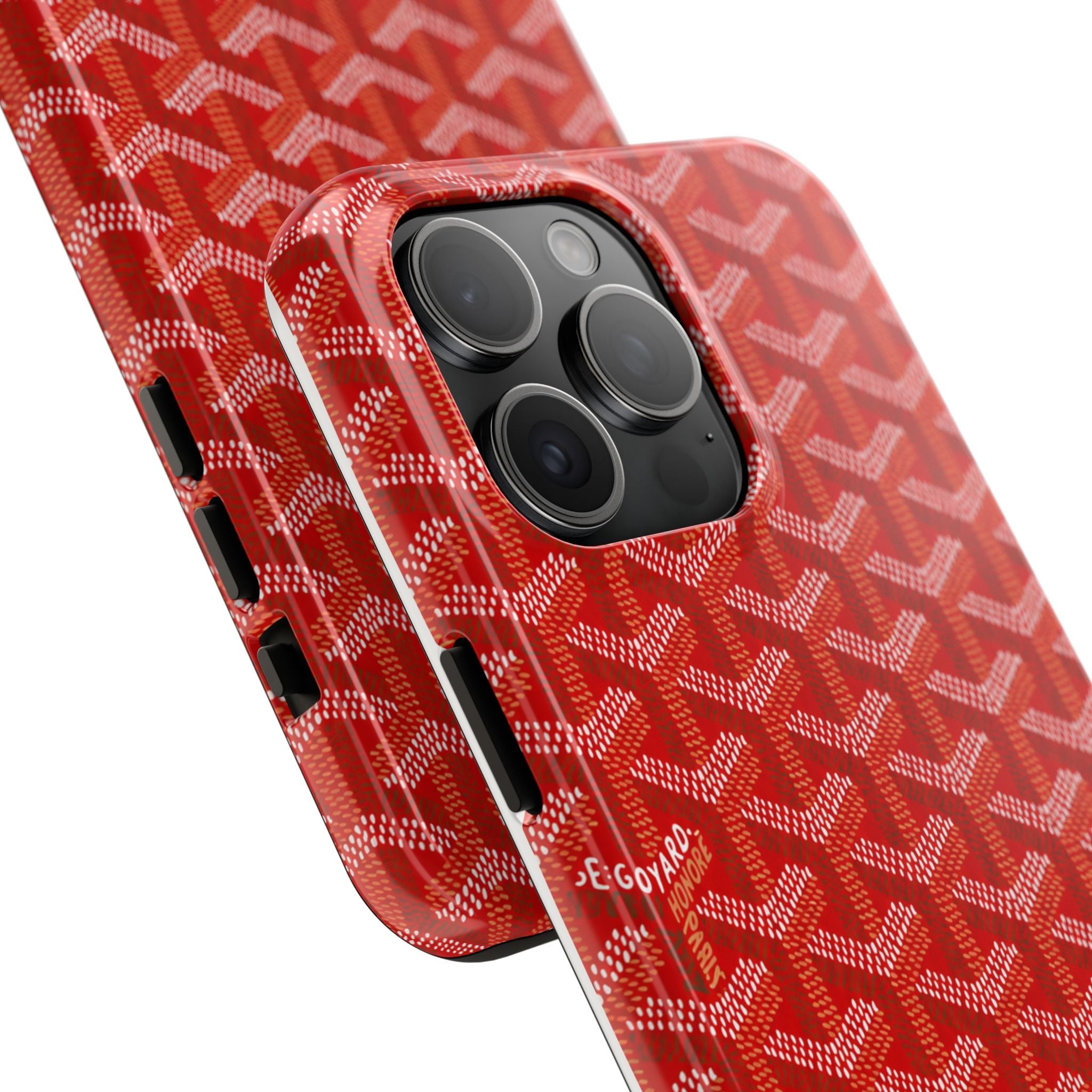 Red Goyard Phone Case