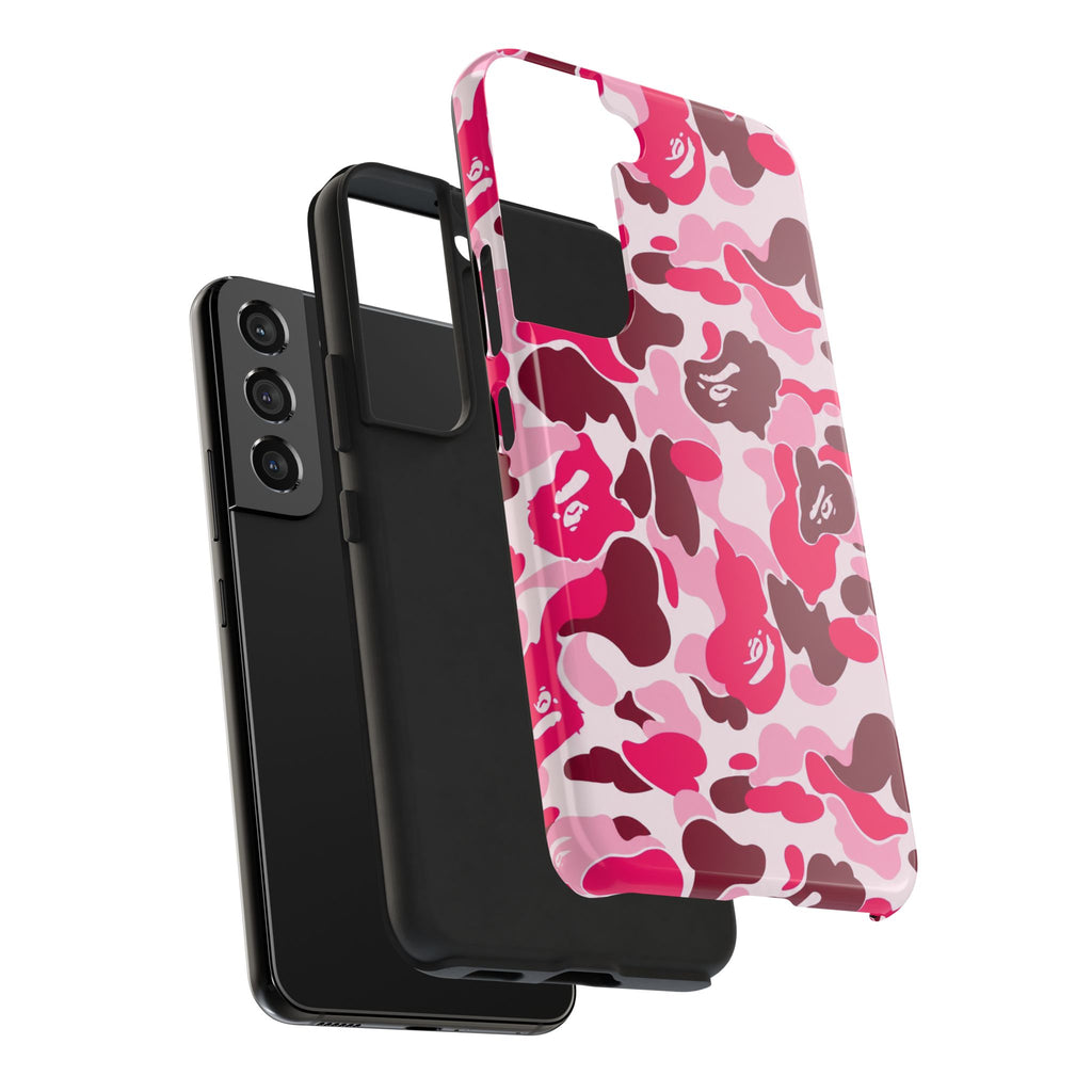 Pink Bape Print Phone Case