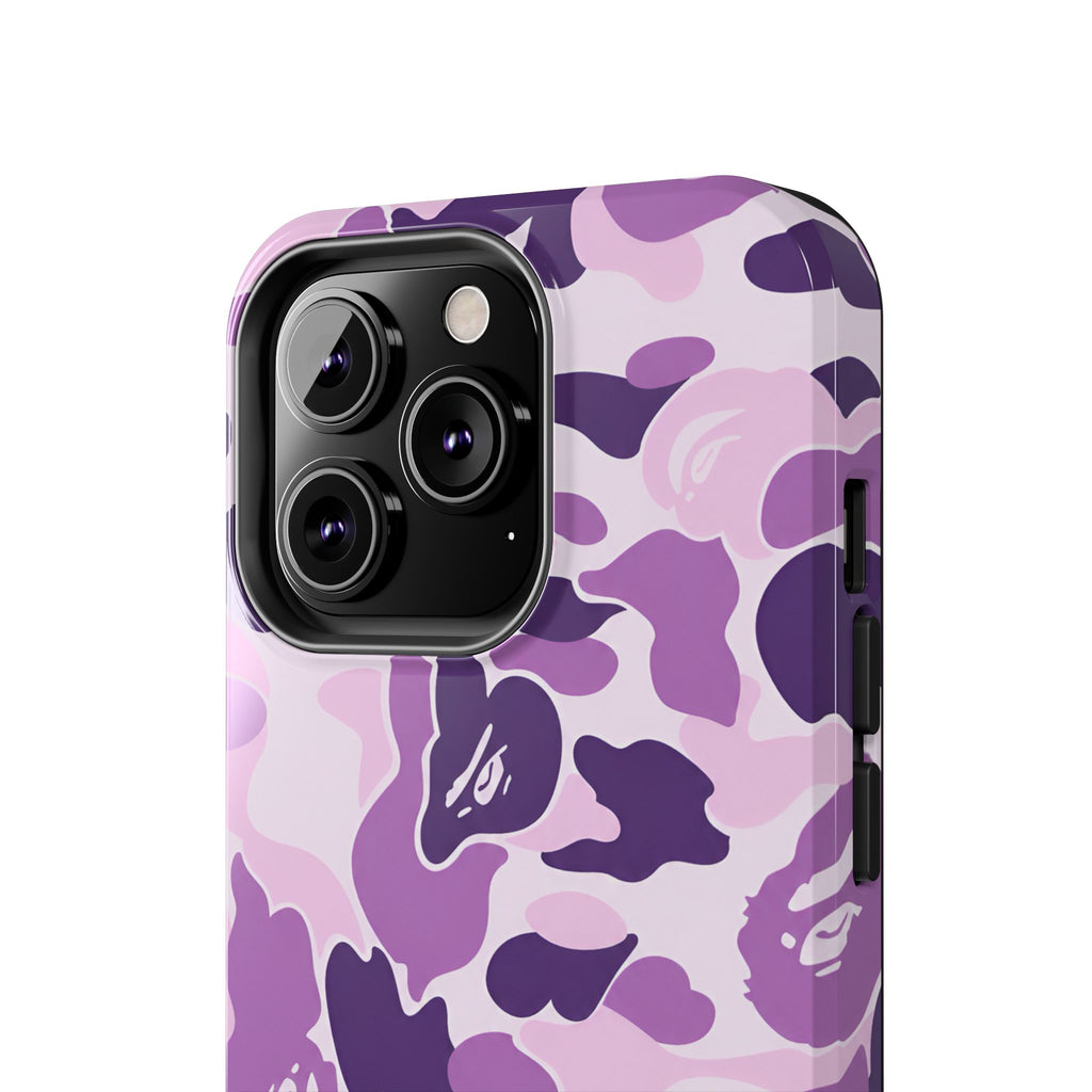 Purple Bape Print Phone Case