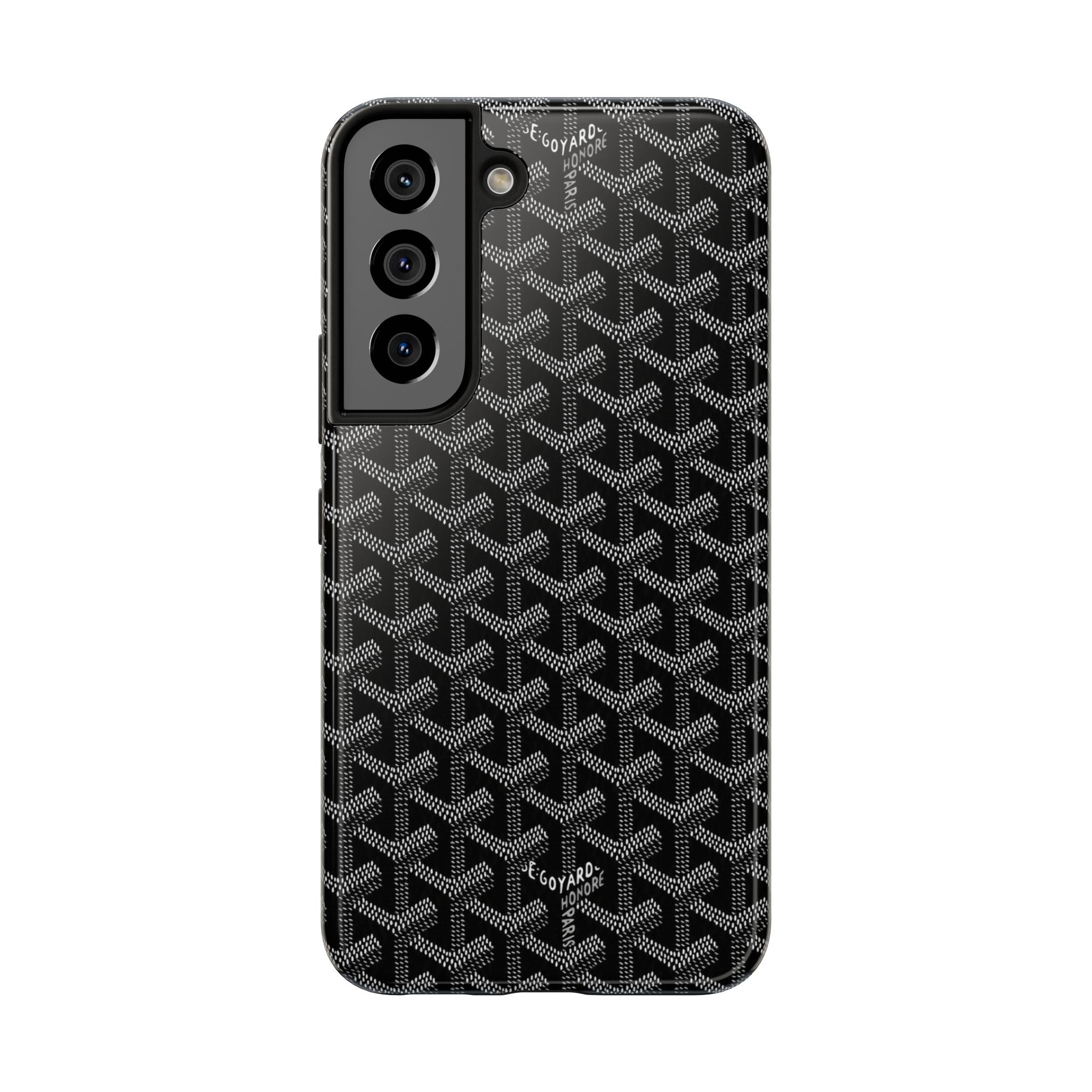 Black Goyard Phone Case