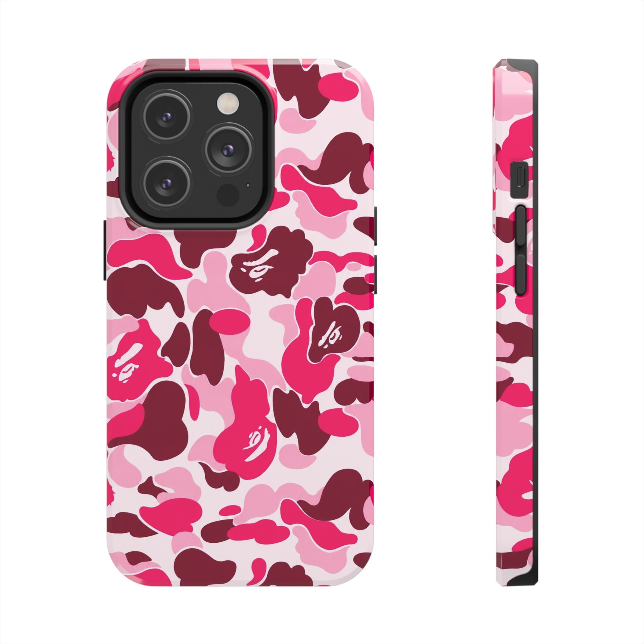 Pink Bape Print Phone Case
