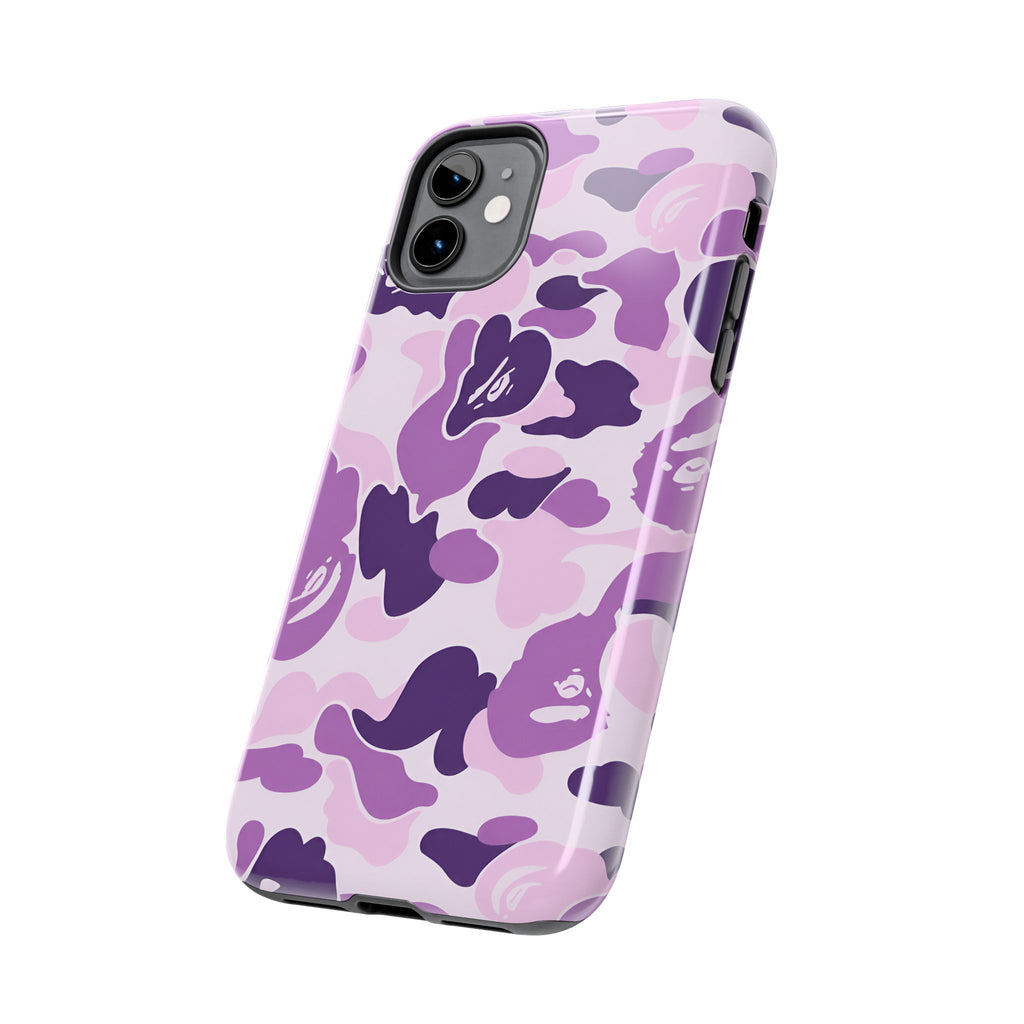 Purple Bape Print Phone Case