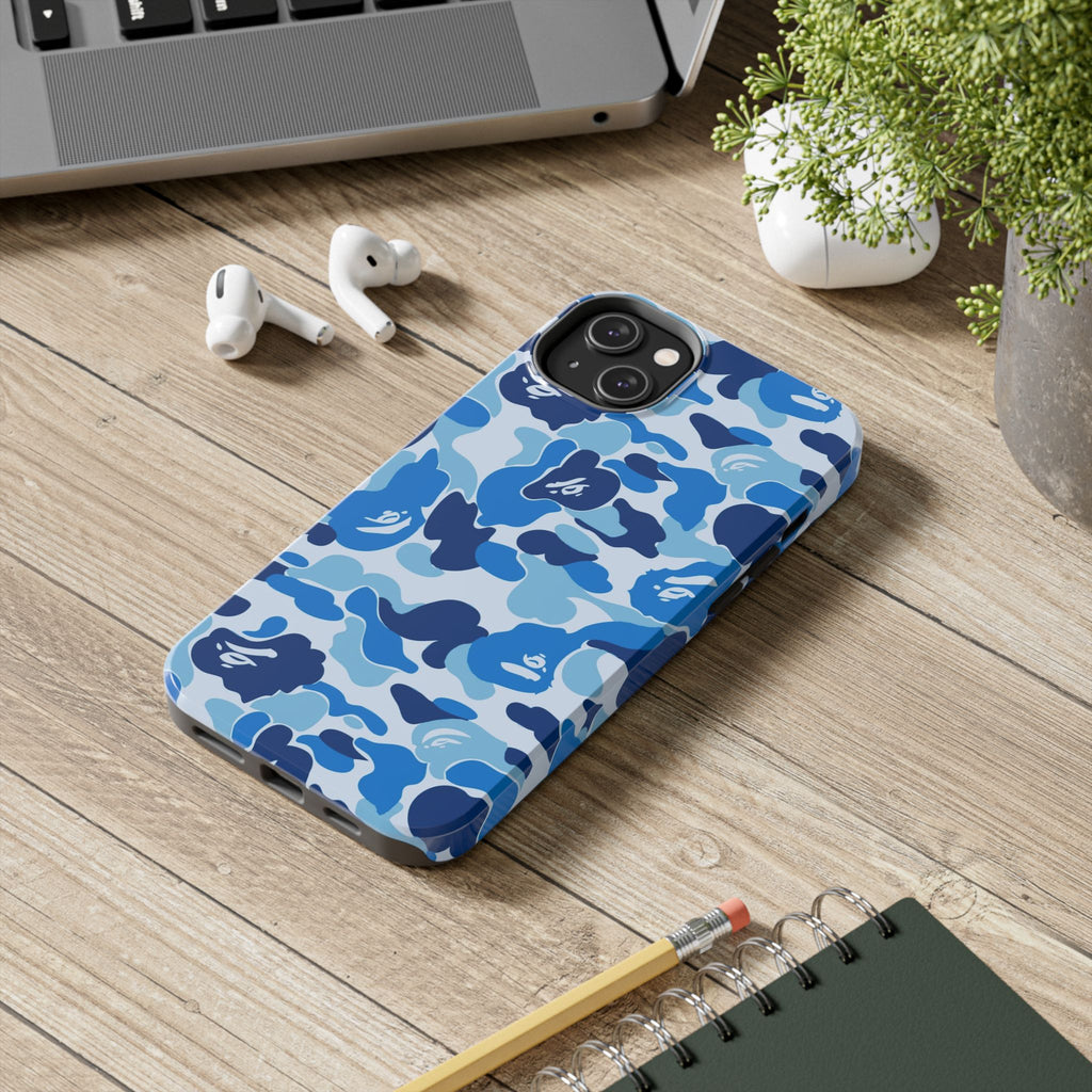 Blue Bape Print Phone Case