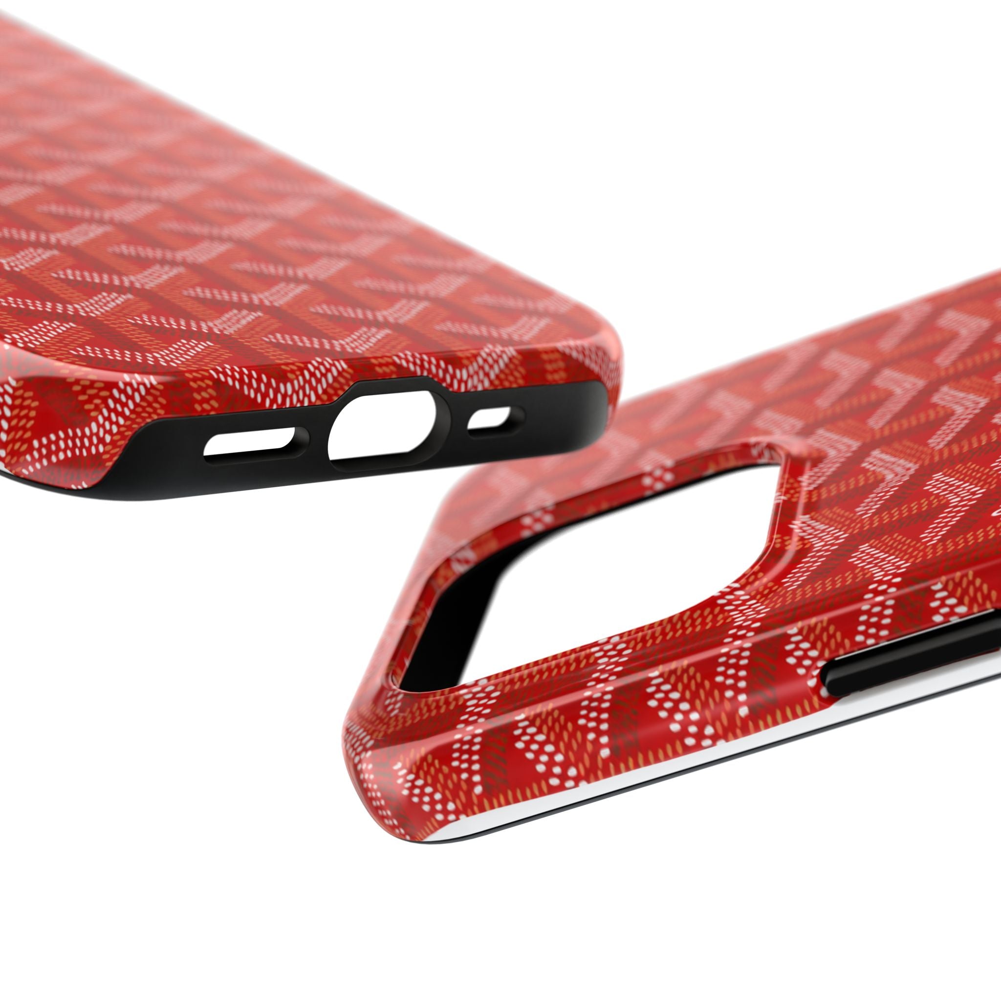 Red Goyard Phone Case