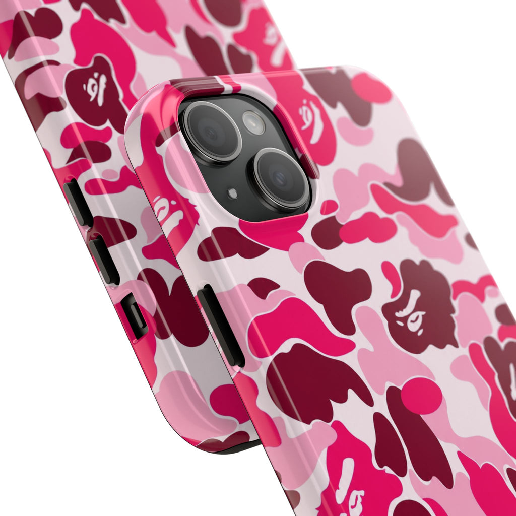 Pink Bape Print Phone Case