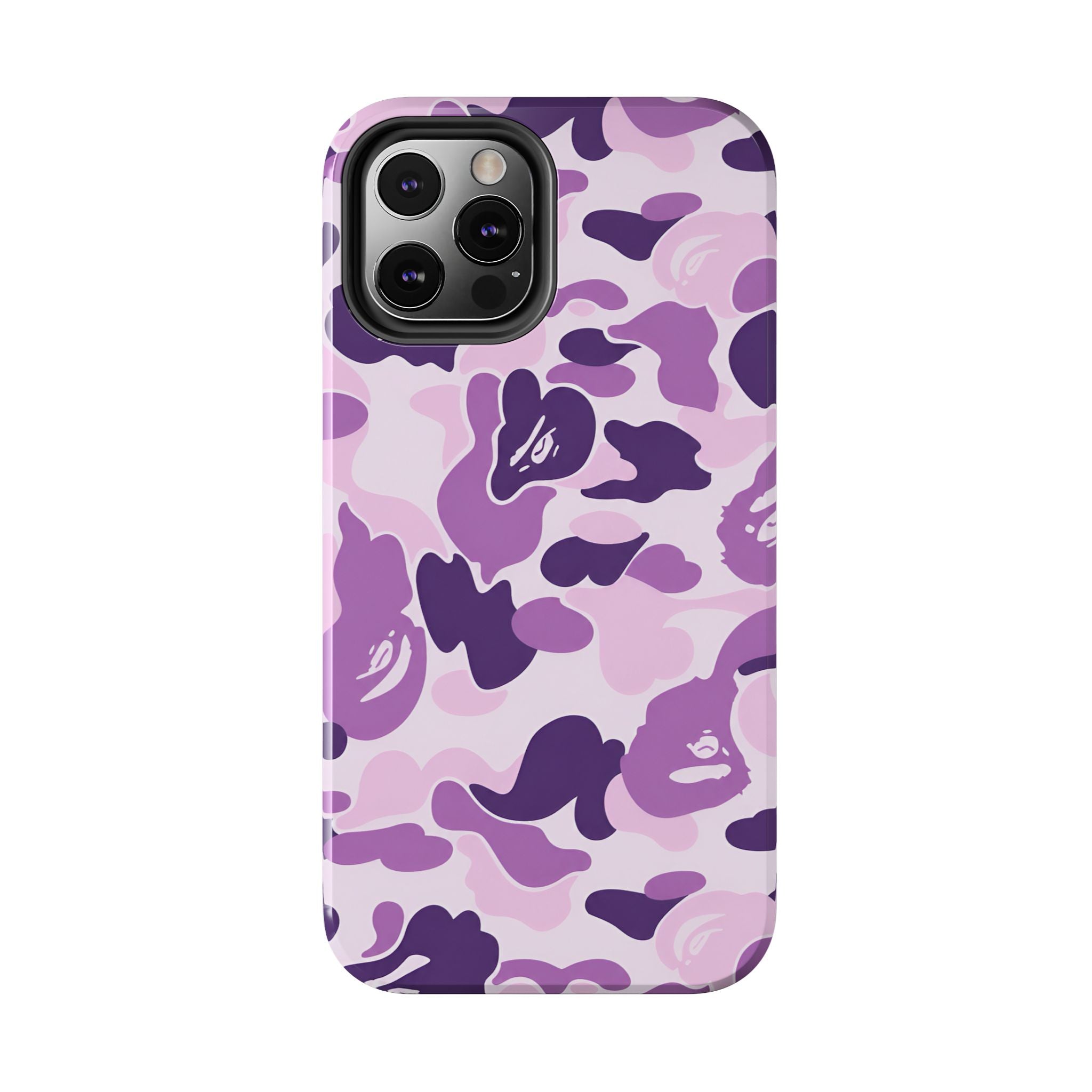 Purple Bape Print Phone Case