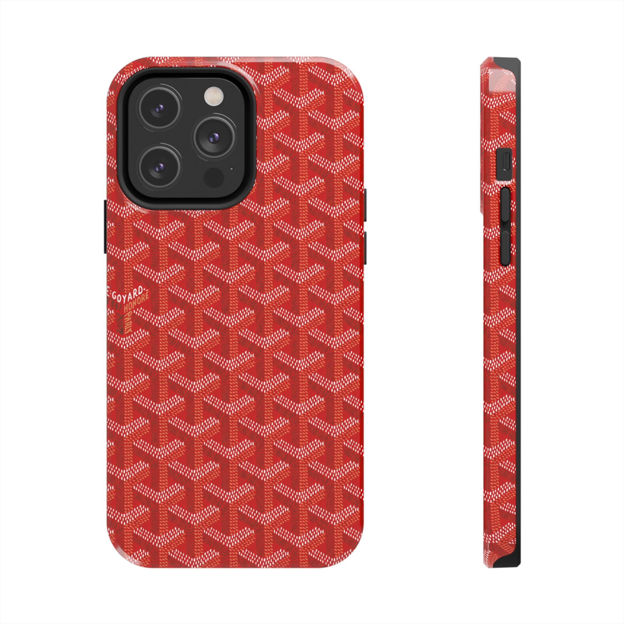 Red Goyard Phone Case