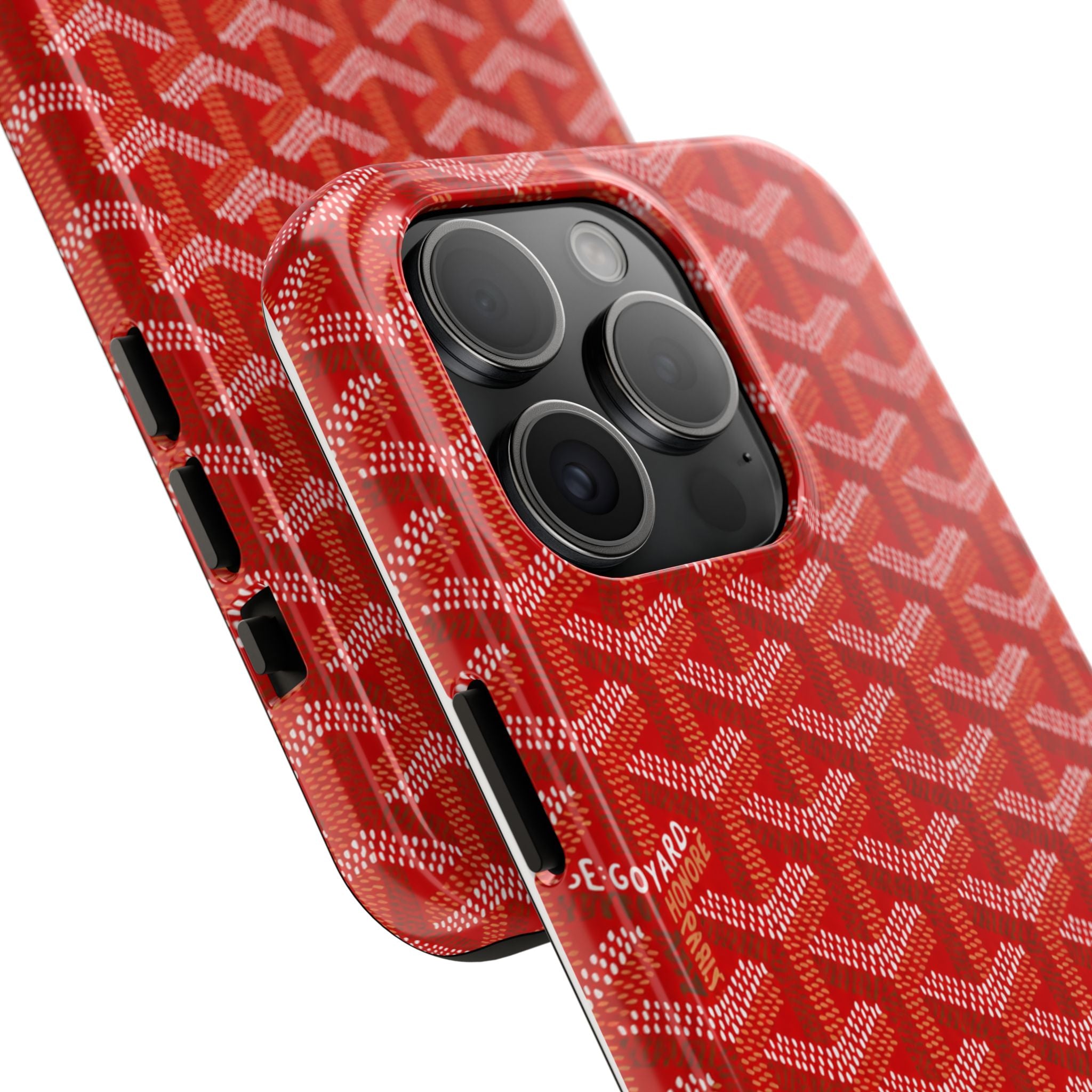 Red Goyard Phone Case