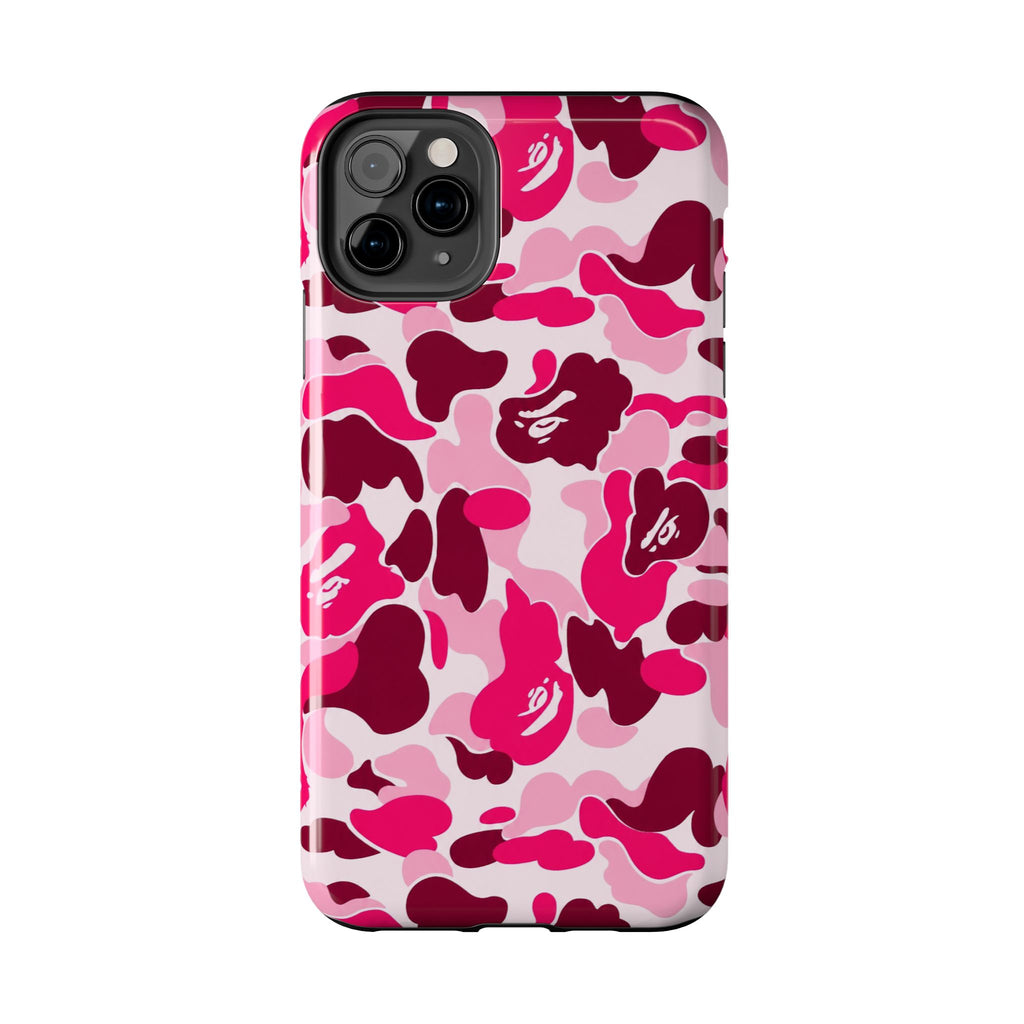 Pink Bape Print Phone Case