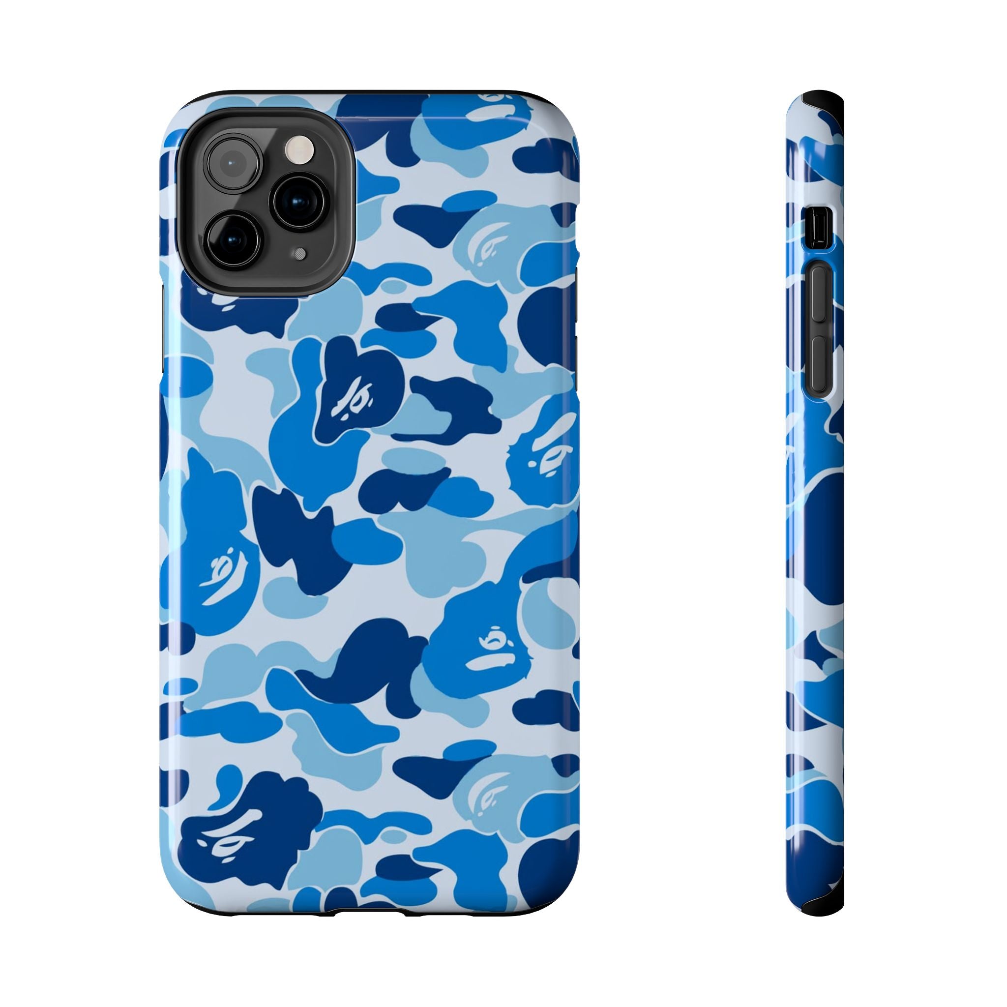Blue Bape Print Phone Case