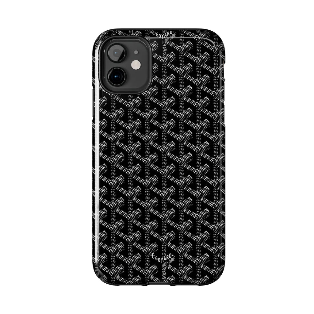 Black Goyard Phone Case