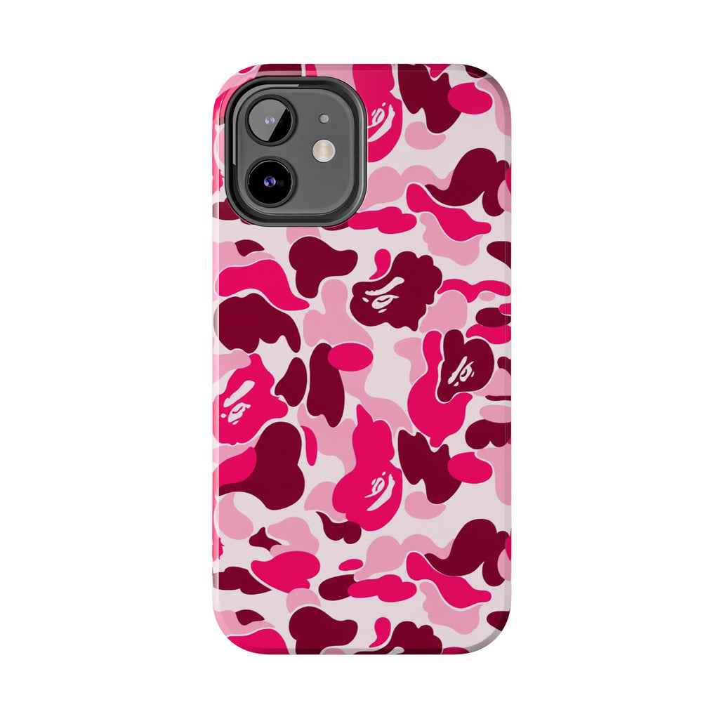 Pink Bape Print Phone Case