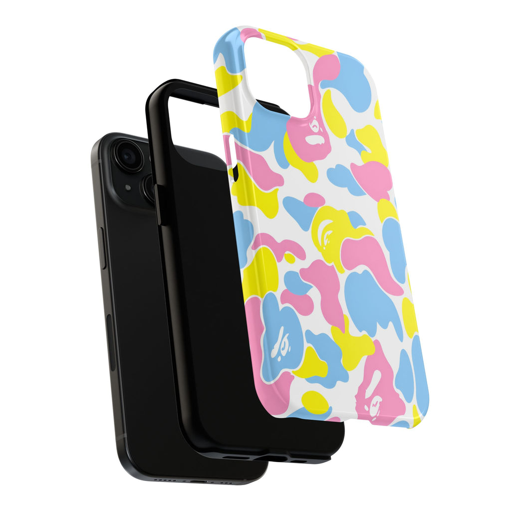 Multicolor Bape Print Phone Case