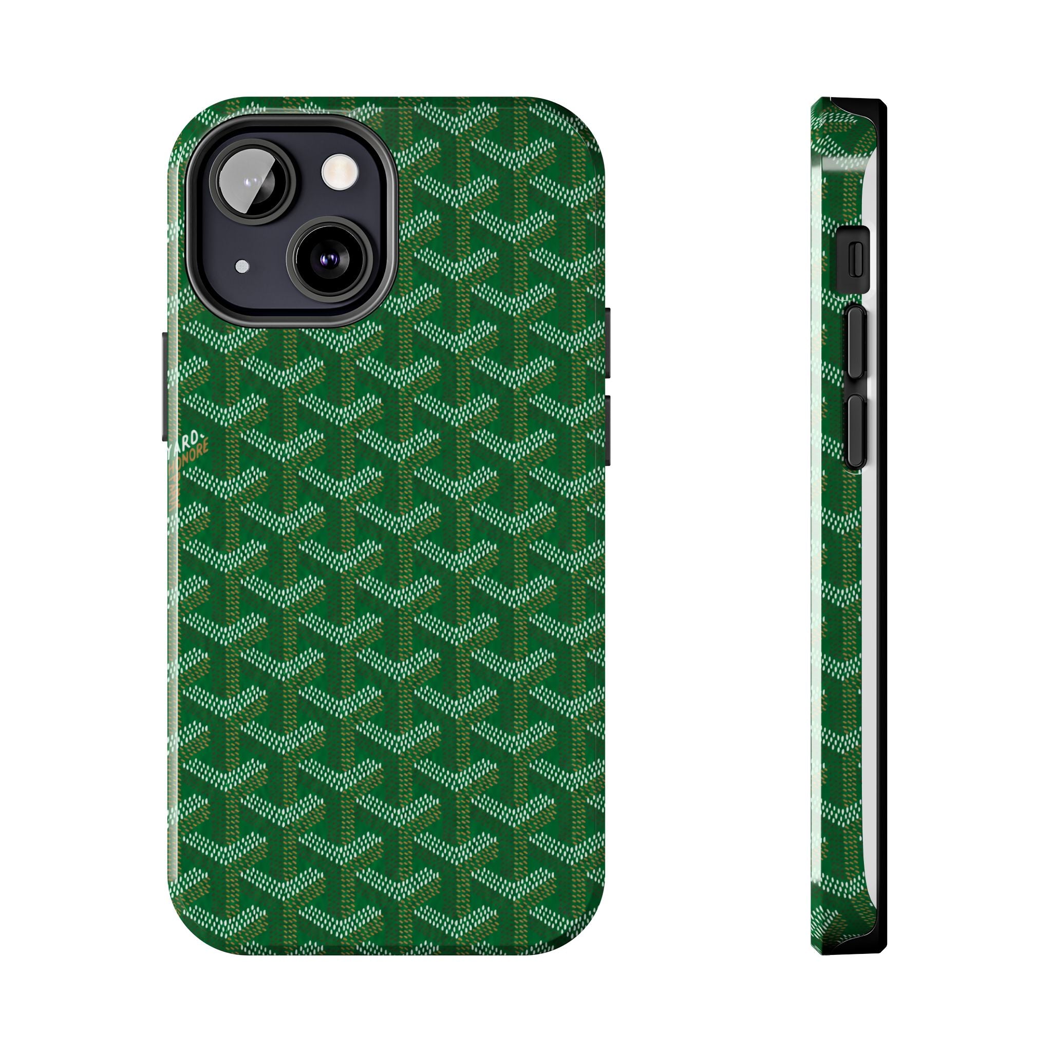 Green Goyard Phone Case