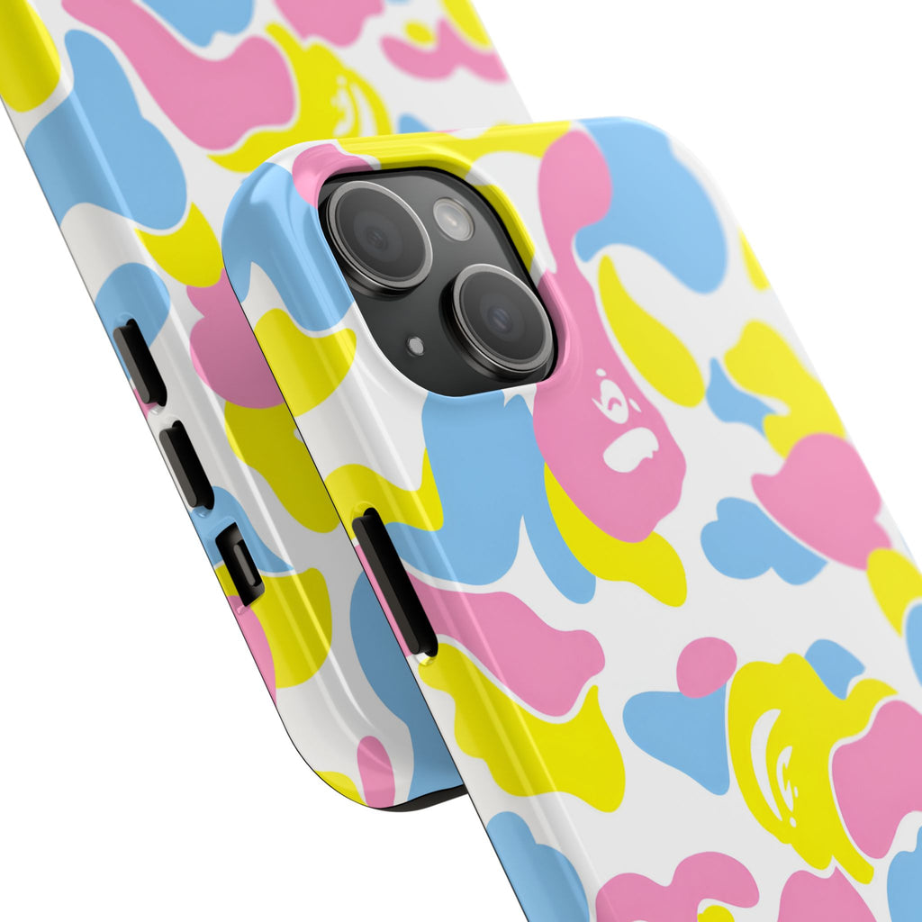 Multicolor Bape Print Phone Case