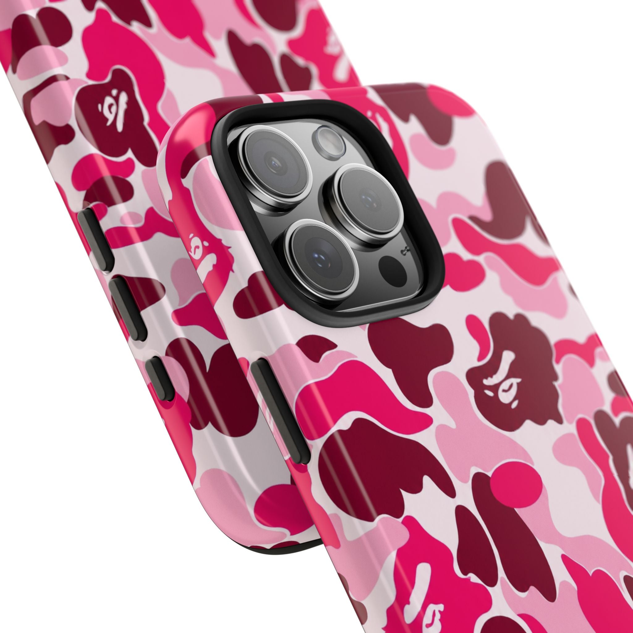 Pink Bape Print Phone Case