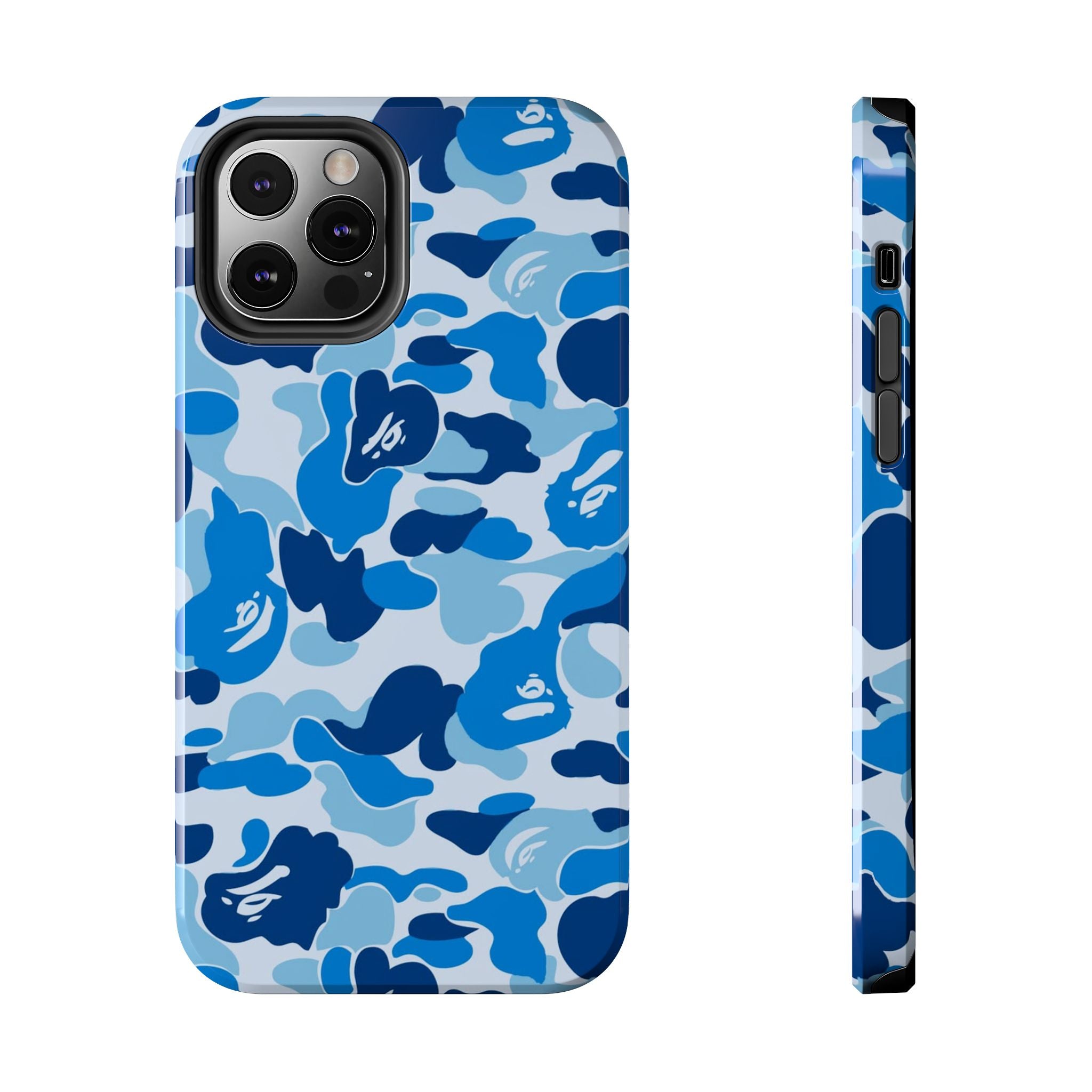 Blue Bape Print Phone Case