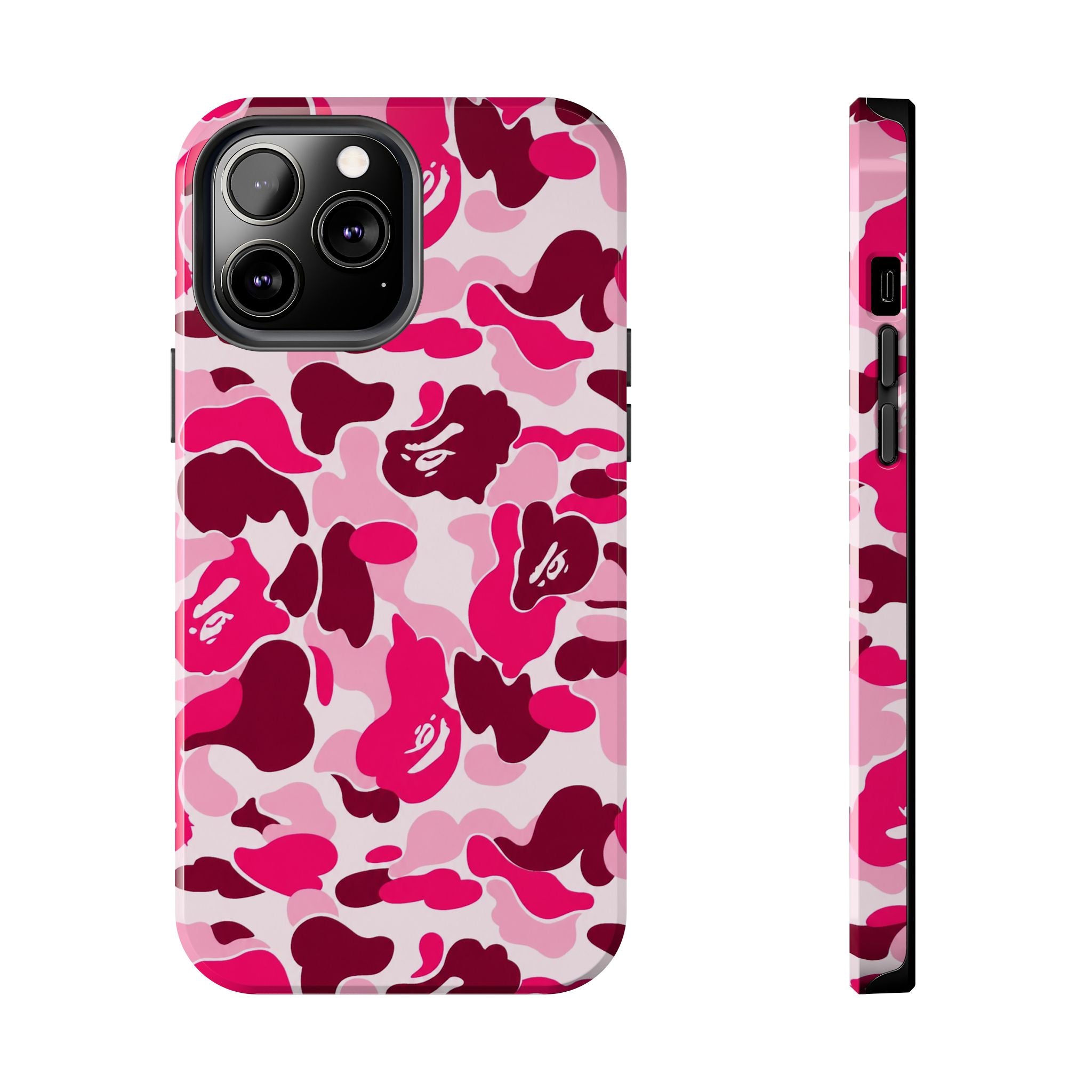 Pink Bape Print Phone Case