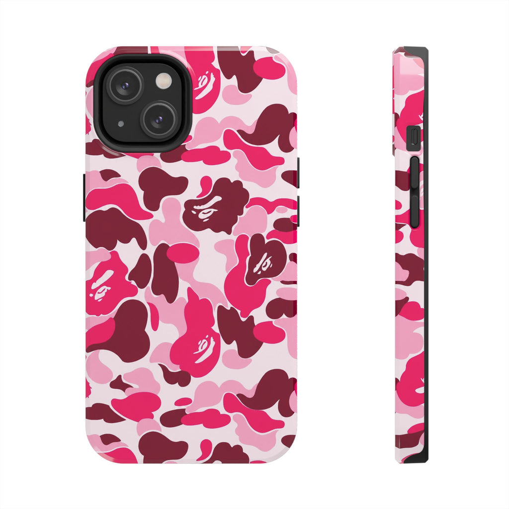 Pink Bape Print Phone Case