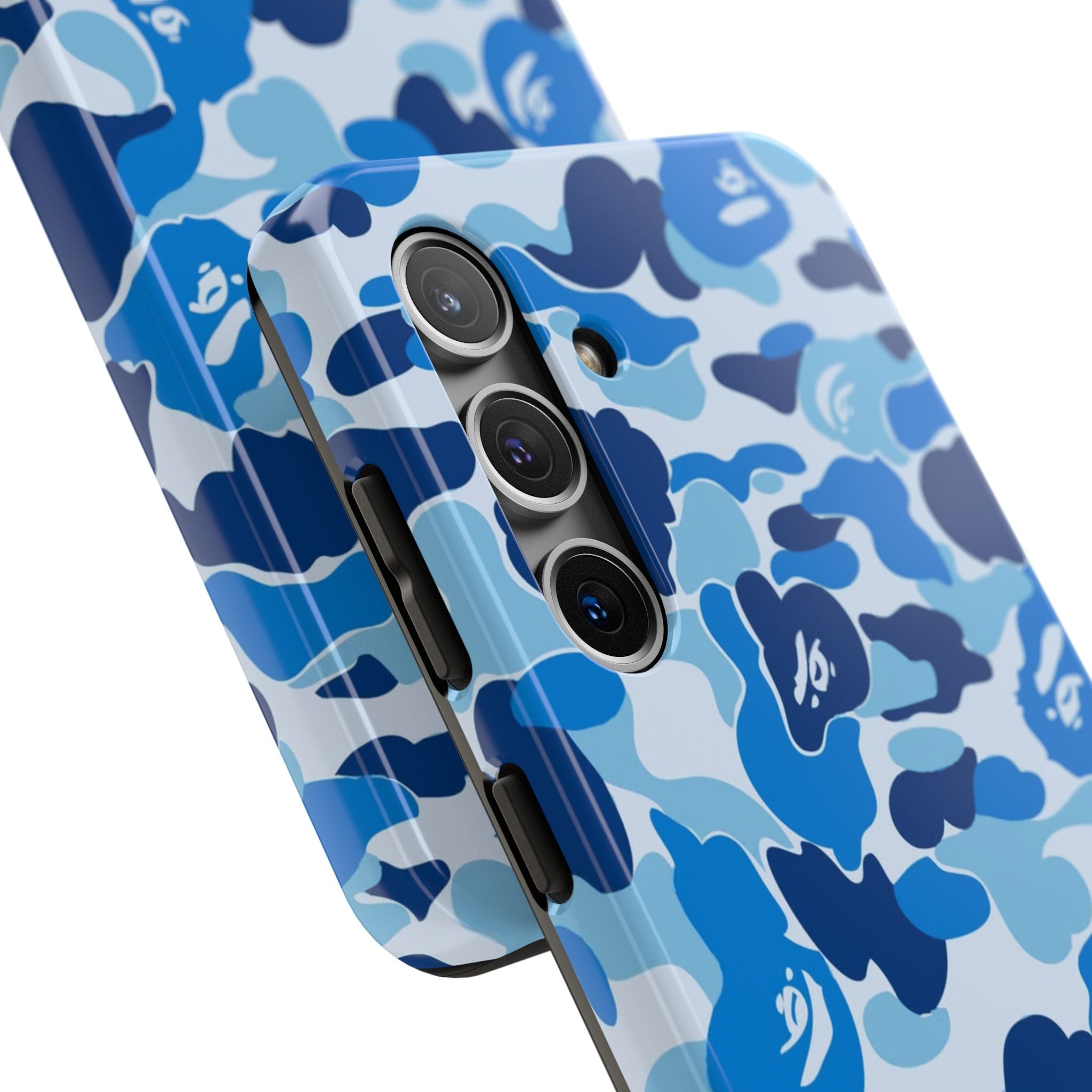 Blue Bape Print Phone Case