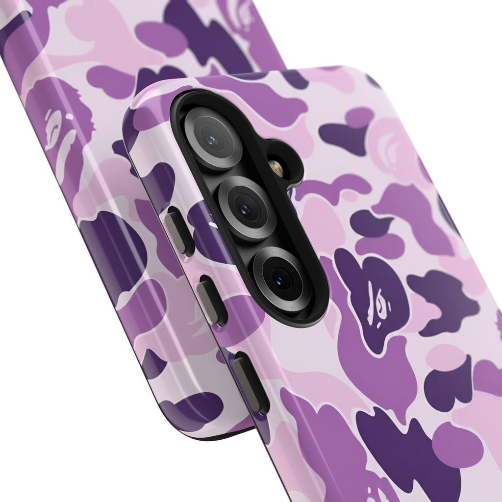 Purple Bape Print Phone Case