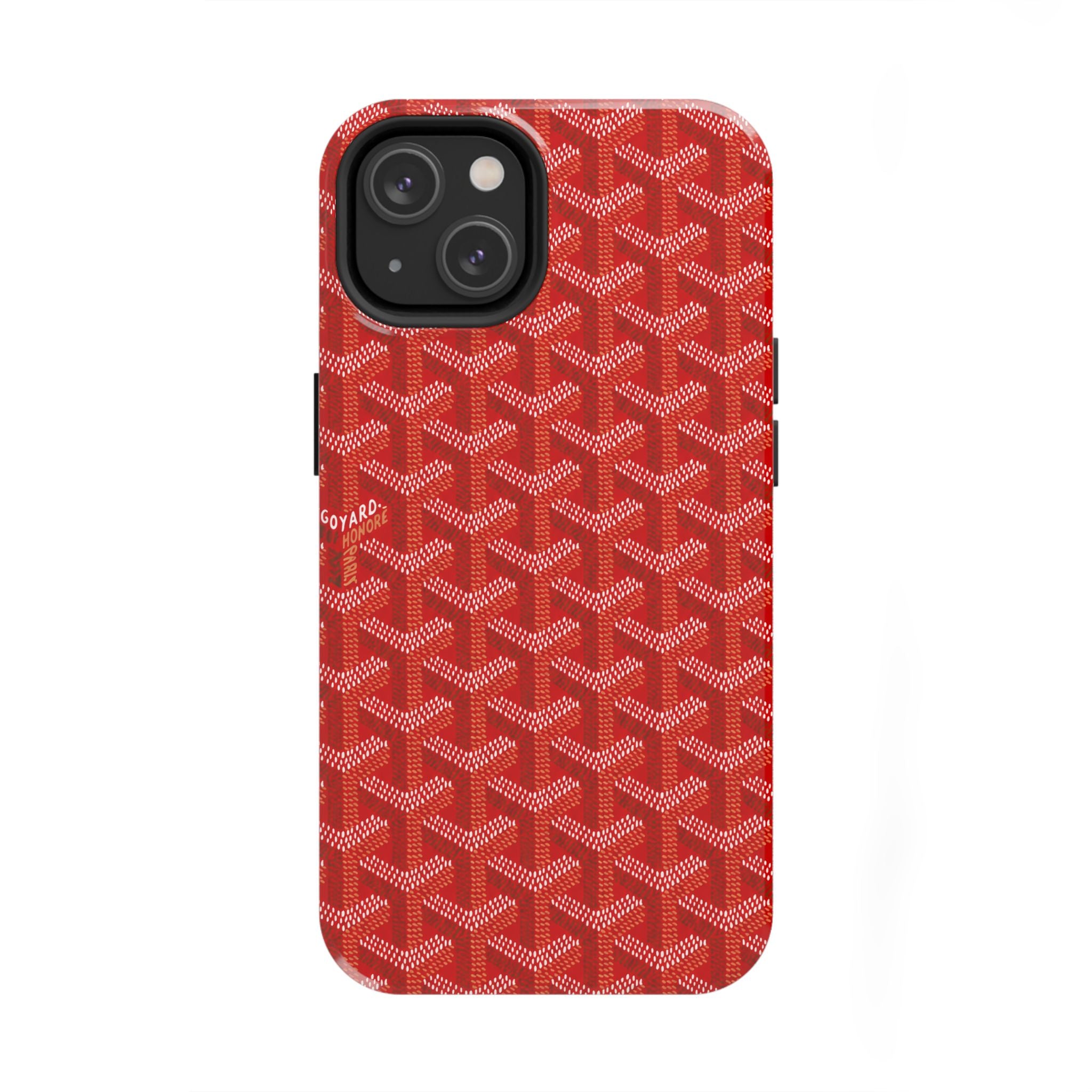 Red Goyard Phone Case